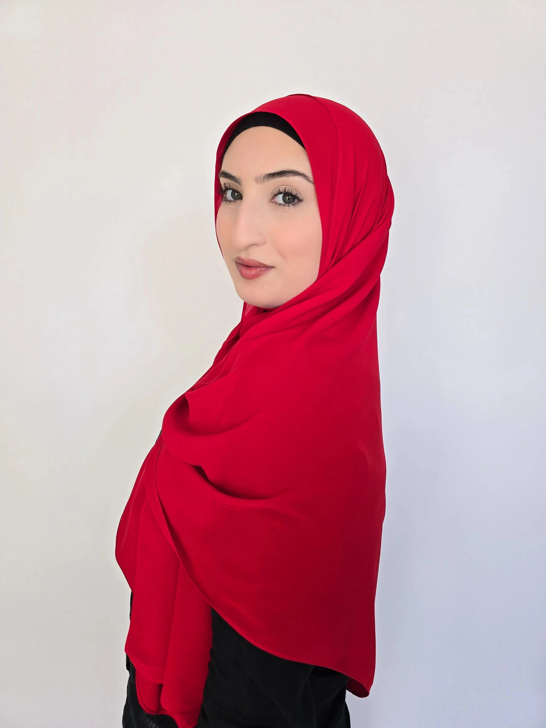 Premium Luxury Chiffon- Red