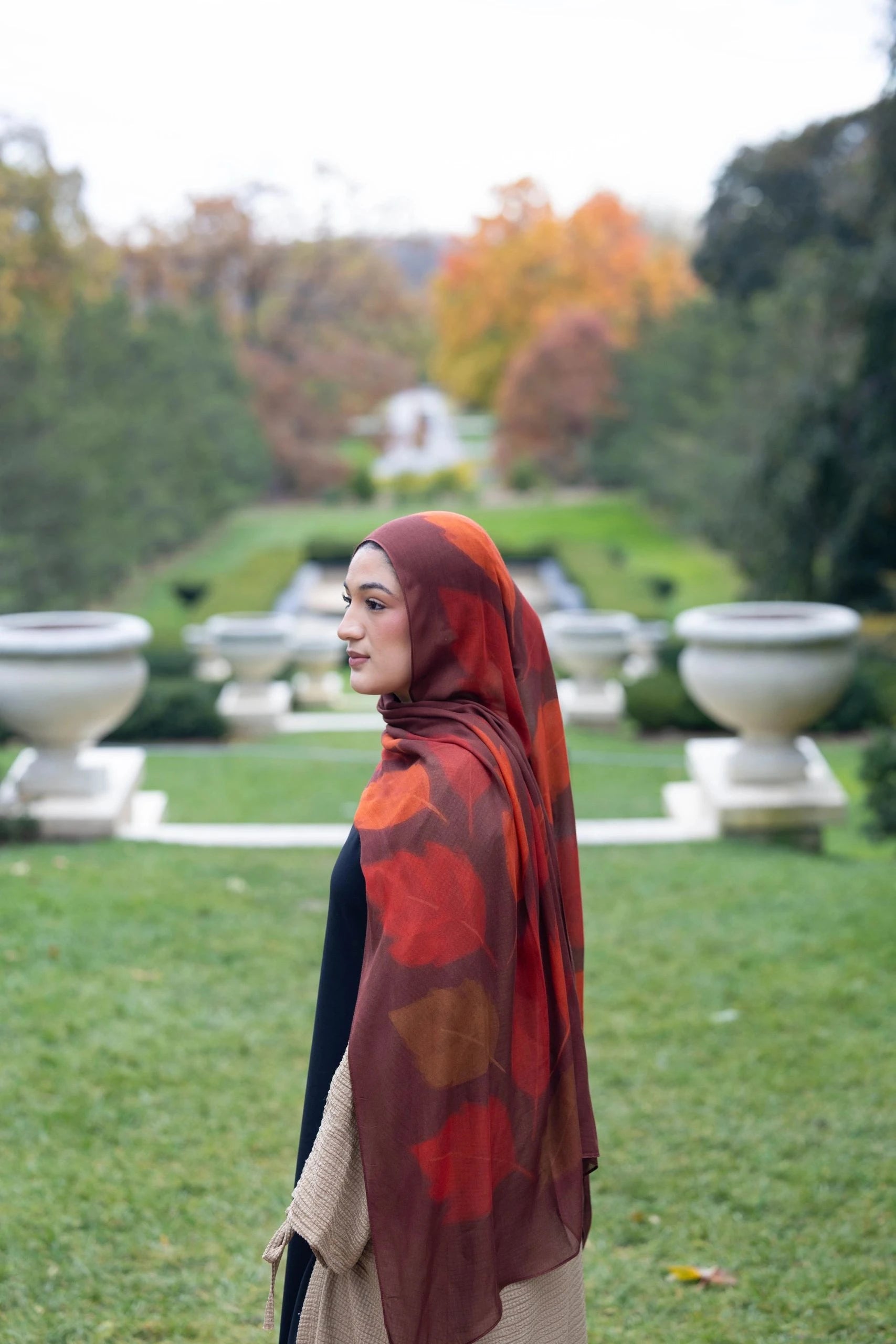 Printed Modal- Autumn Garden