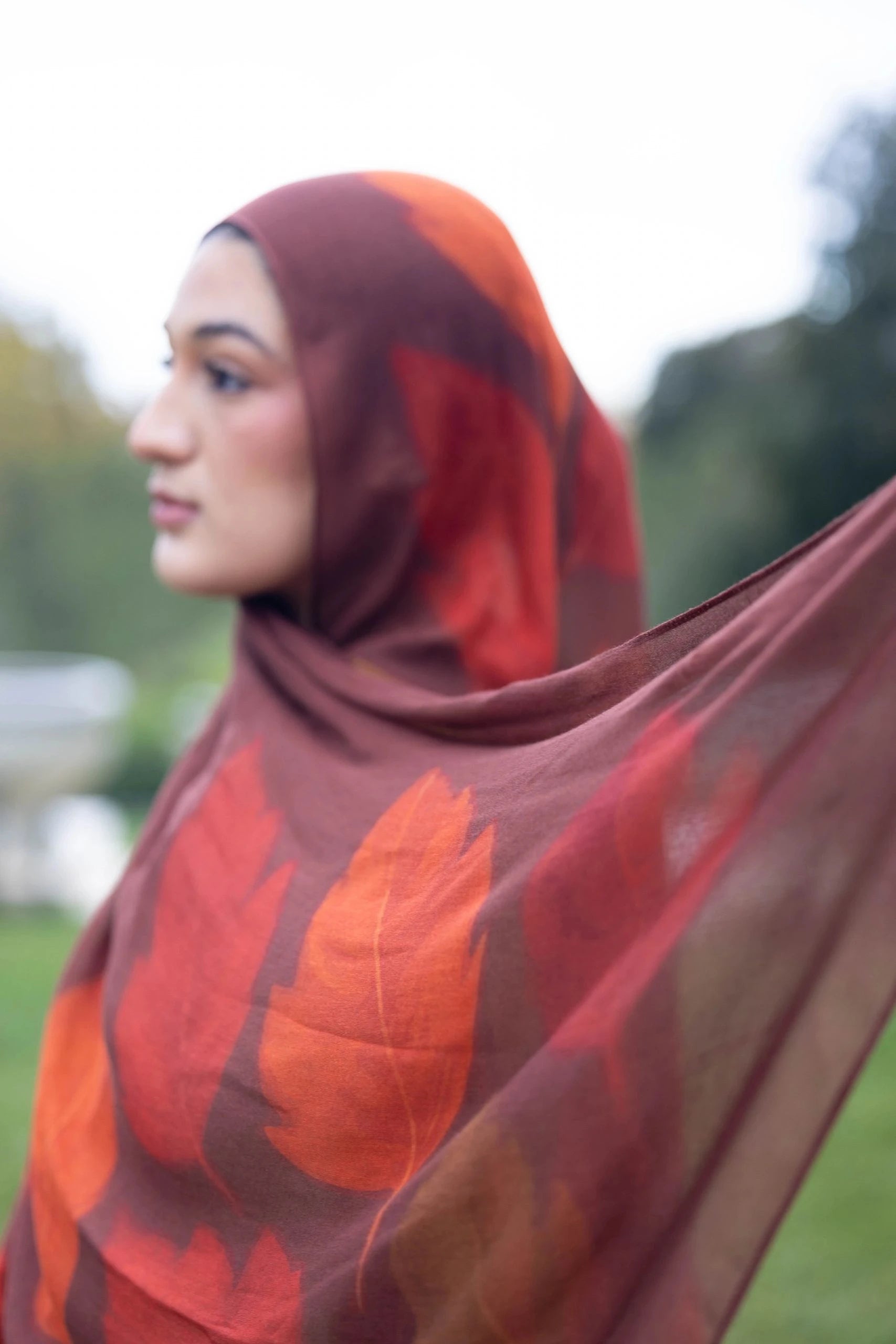 Printed Modal- Autumn Garden