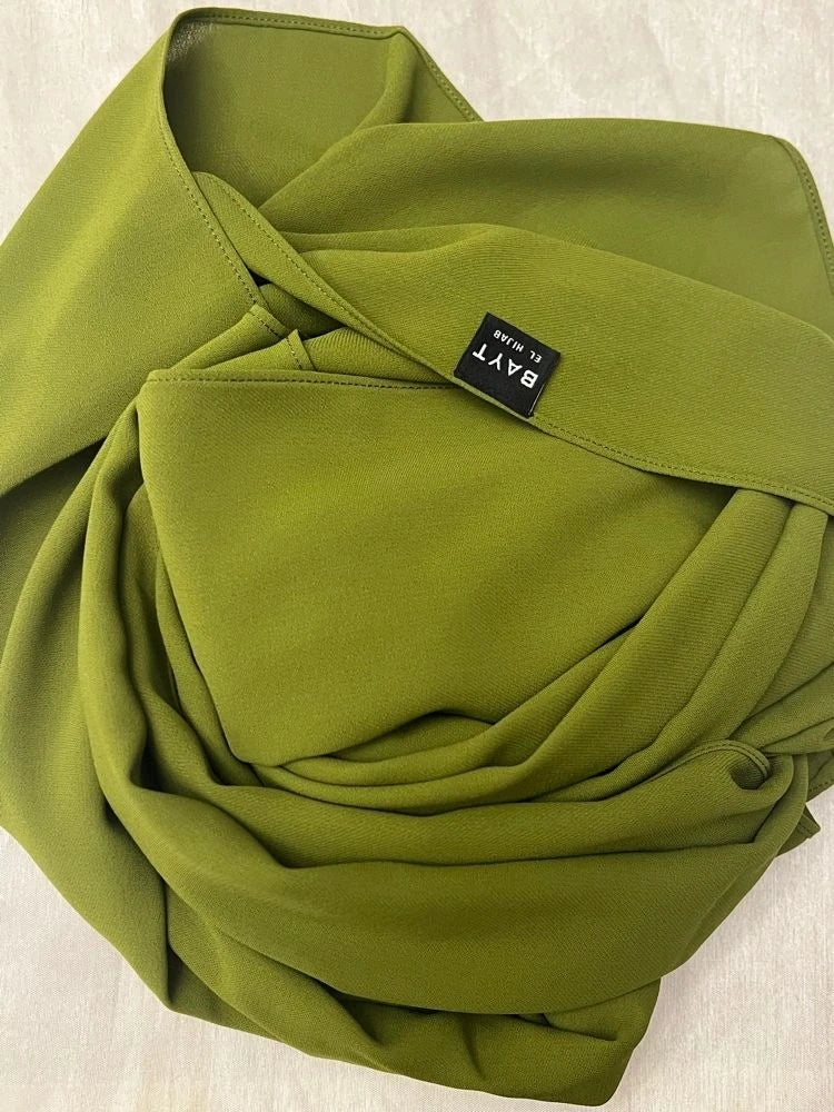 premium Luxury Chiffon- Olive Green