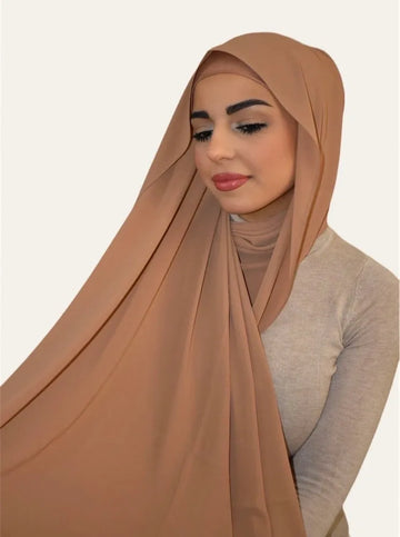 Premium Luxury Chiffon- Tan