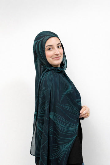 Printed Modal- Evergreen Frost
