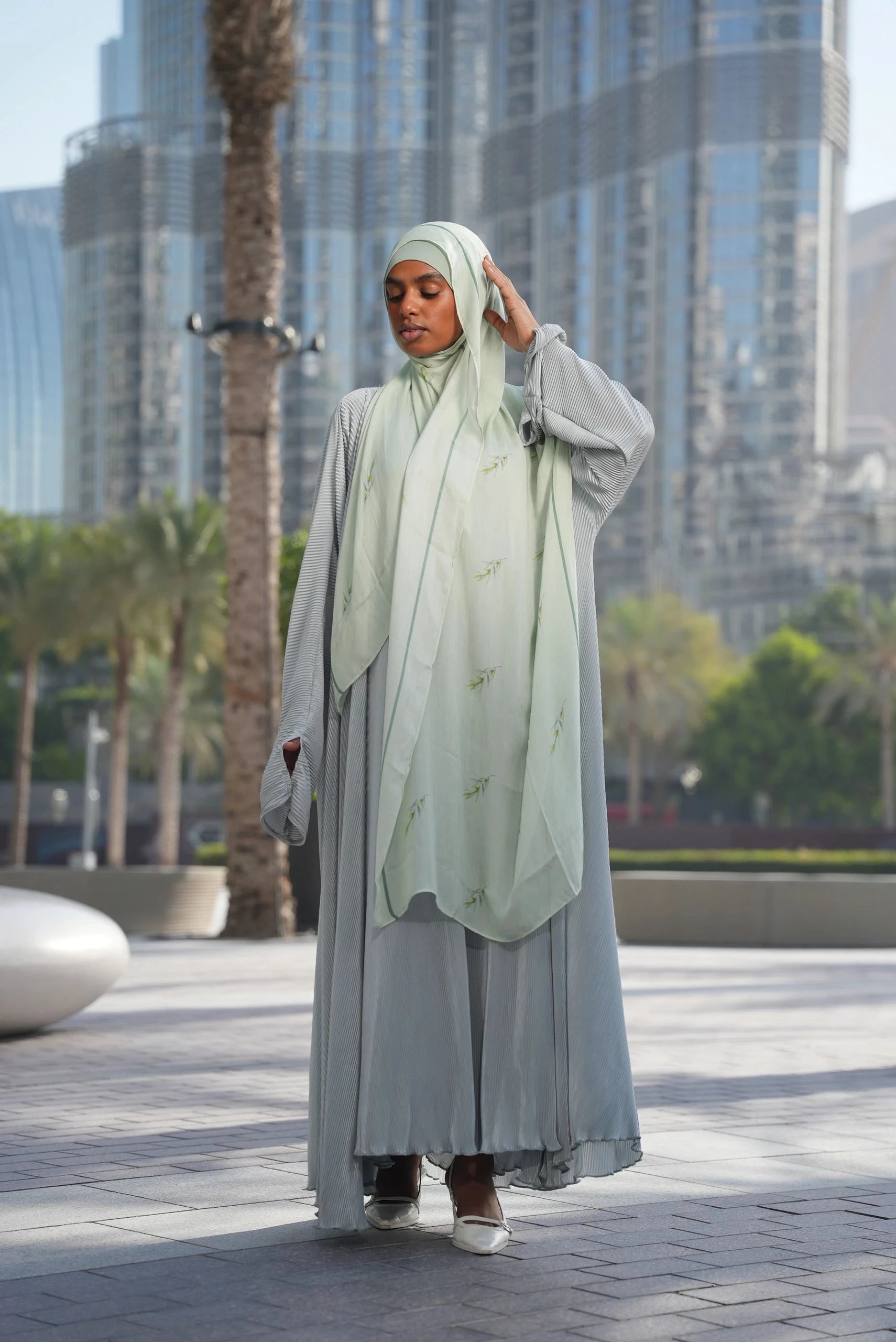 Printed Modal- Zaytoona Sage