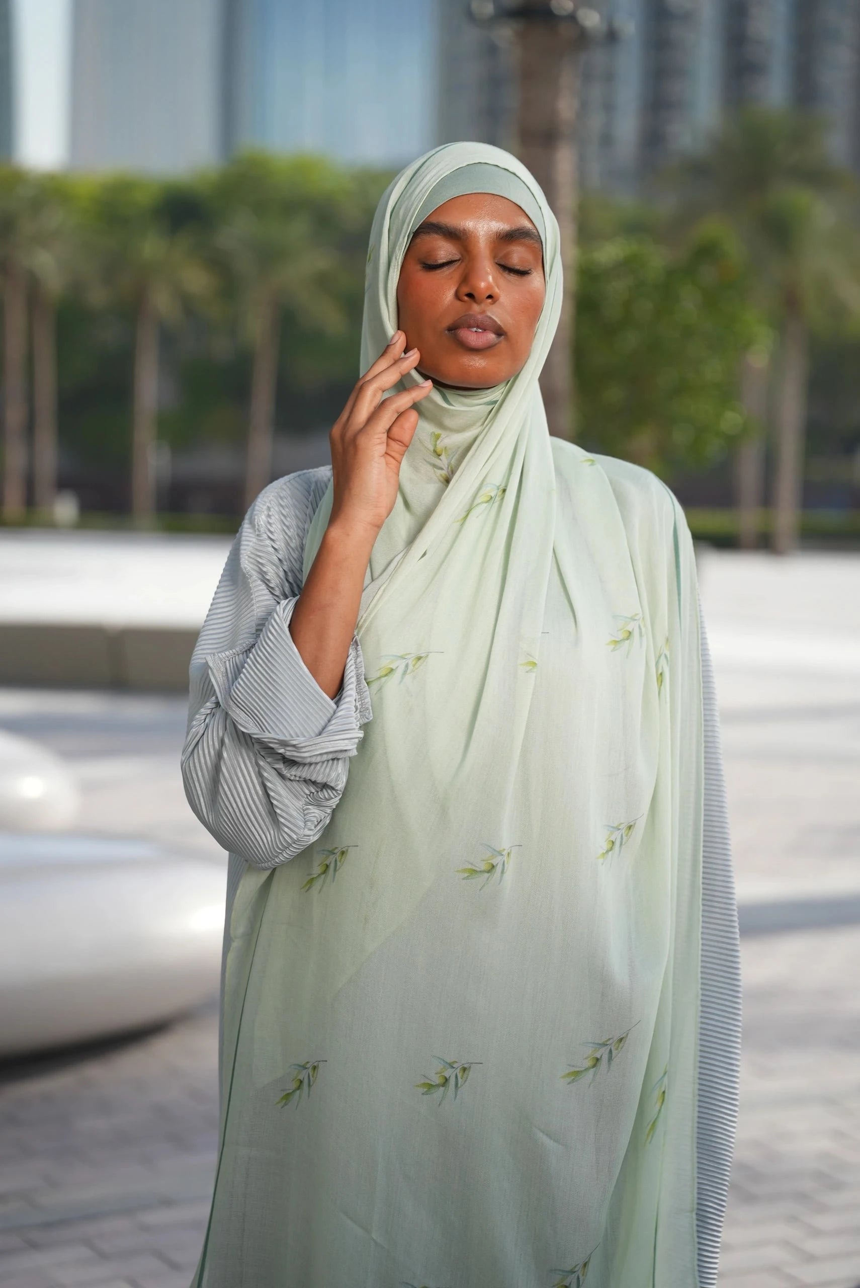 Printed Modal- Zaytoona Sage