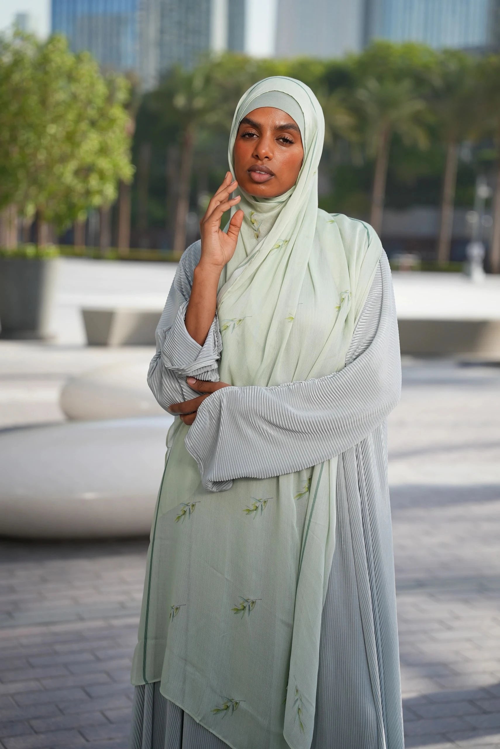 Printed Modal- Zaytoona Sage