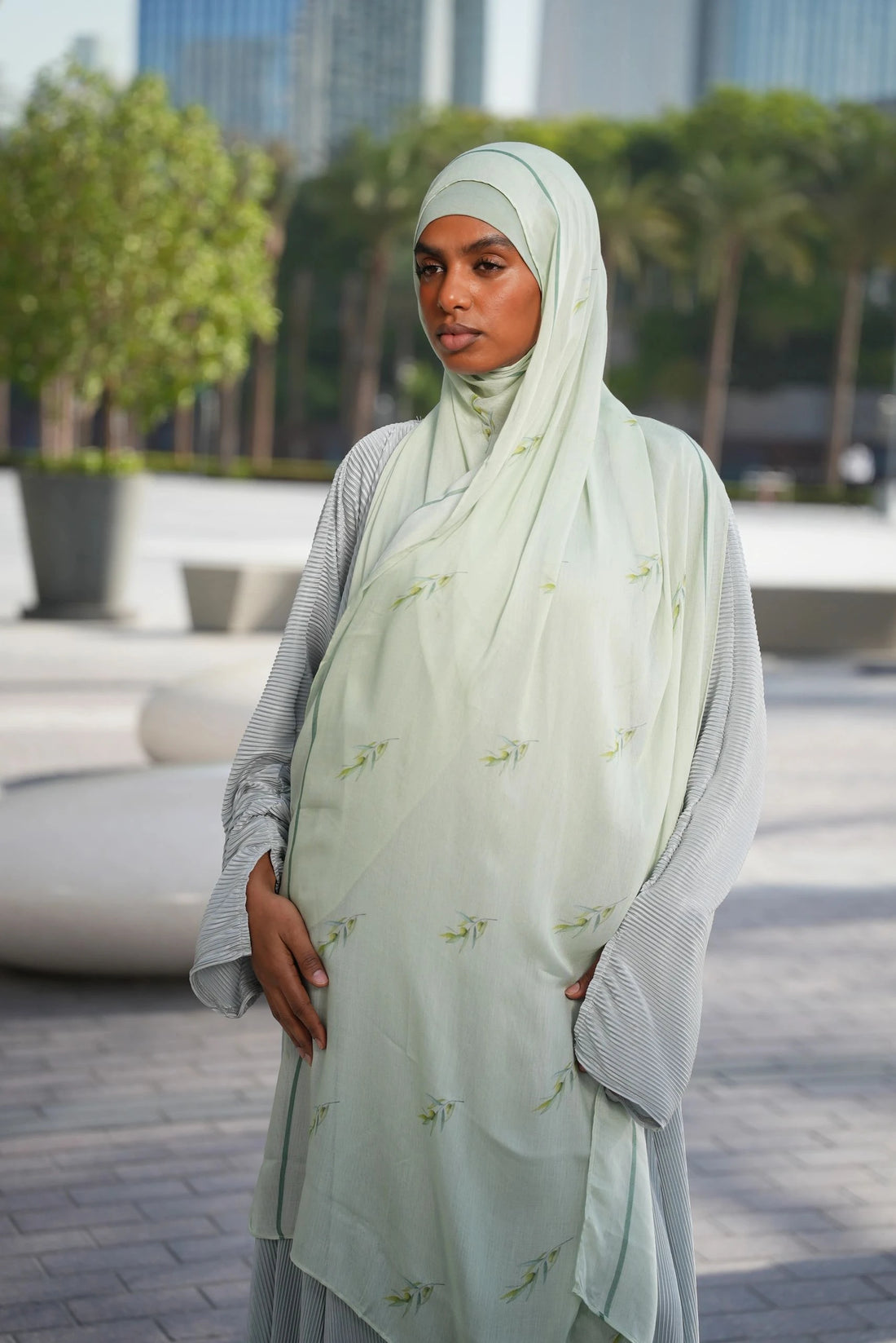 Printed Modal- Zaytoona Sage