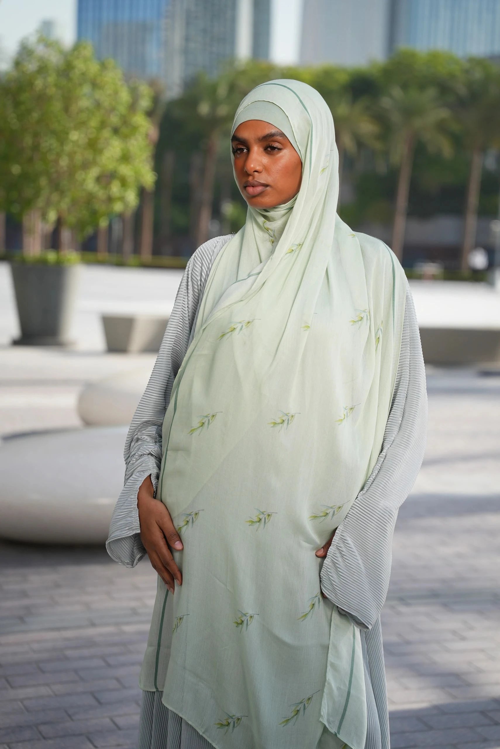 Printed Modal- Zaytoona Sage
