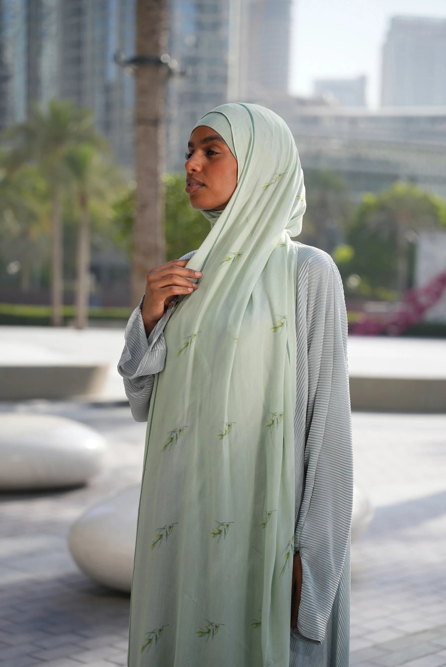 Printed Modal- Zaytoona Sage
