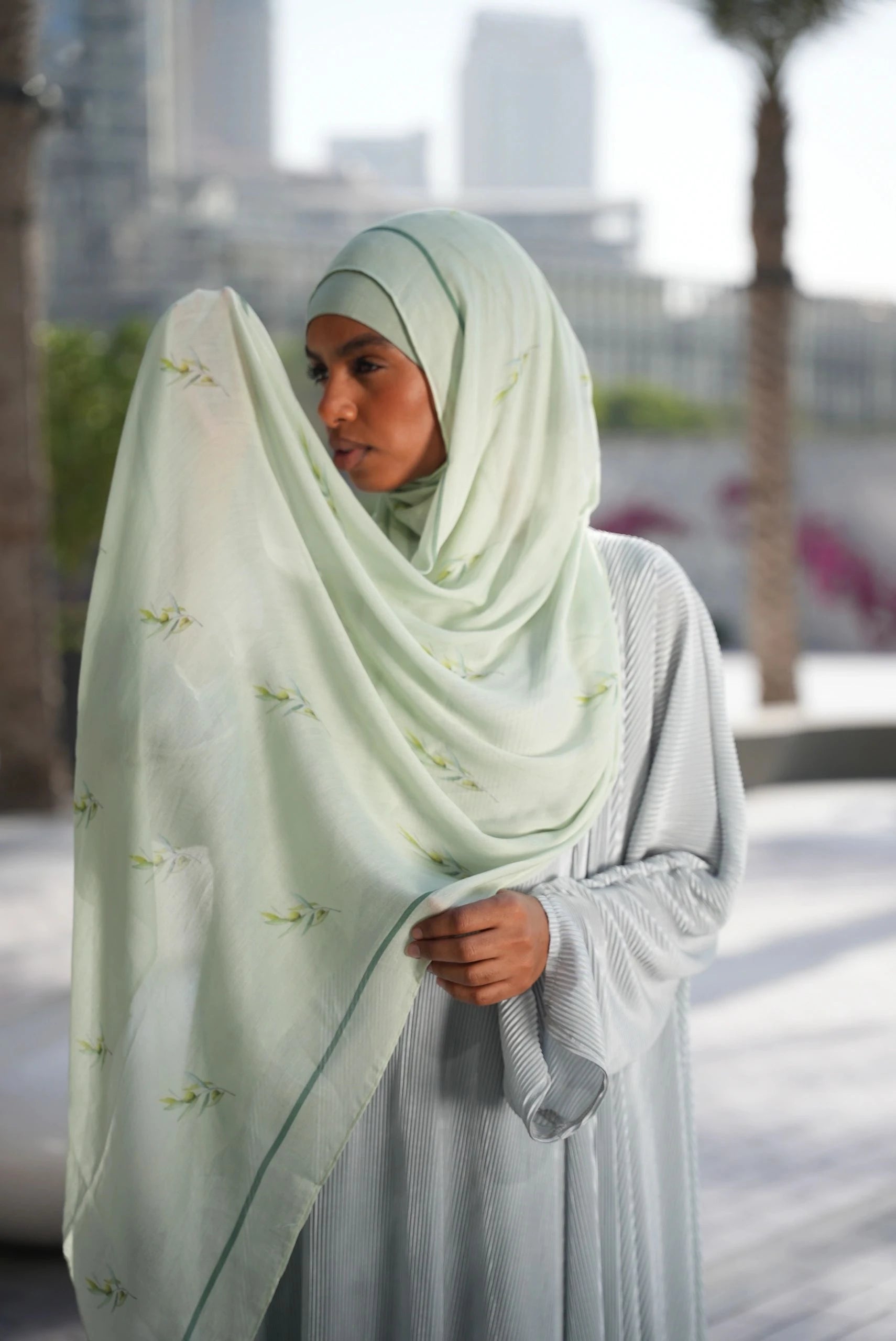 Printed Modal- Zaytoona Sage
