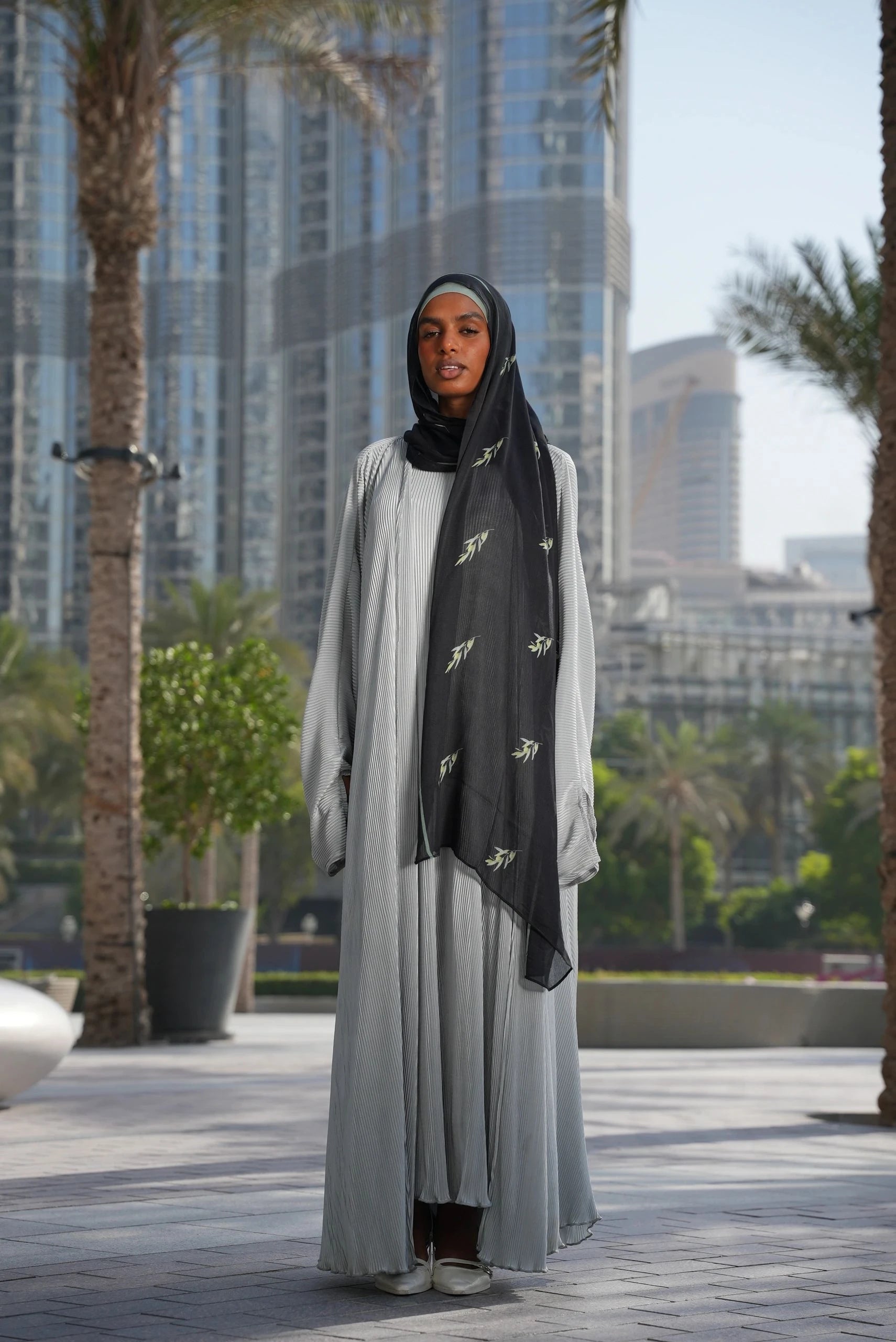 Printed Modal- Zaytoona Black