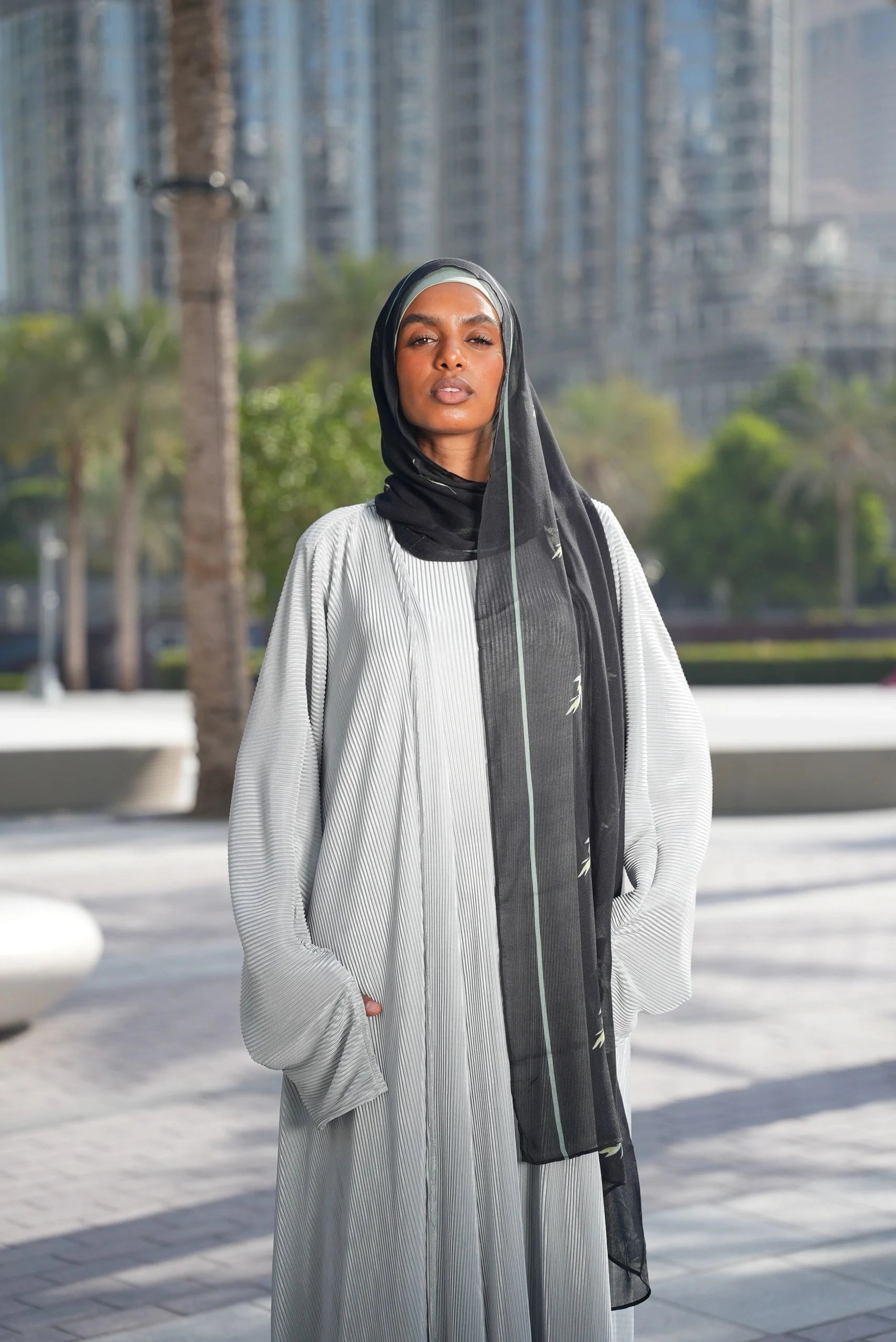 Printed Modal- Zaytoona Black