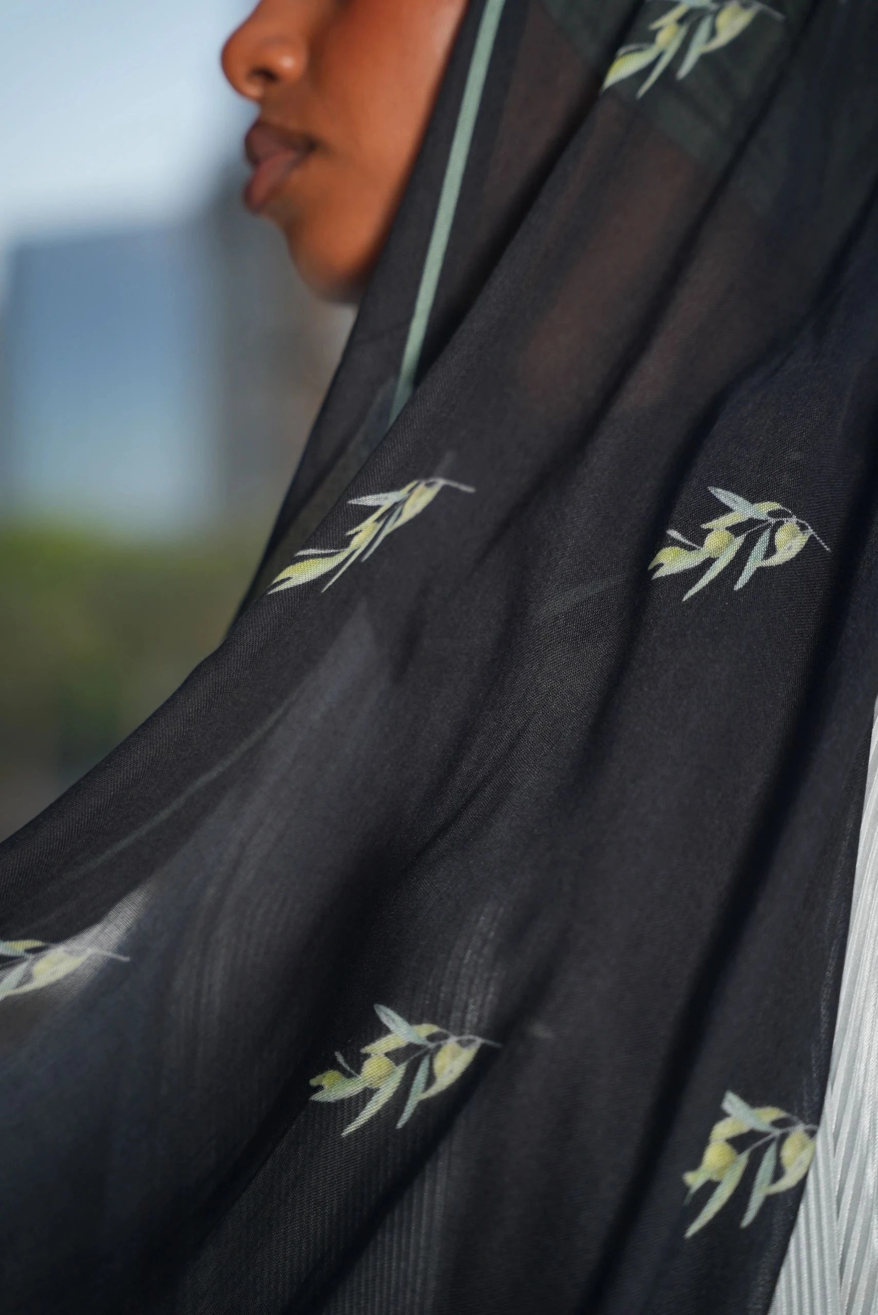 Printed Modal- Zaytoona Black