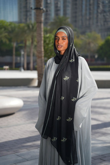 Printed Modal- Zaytoona Black