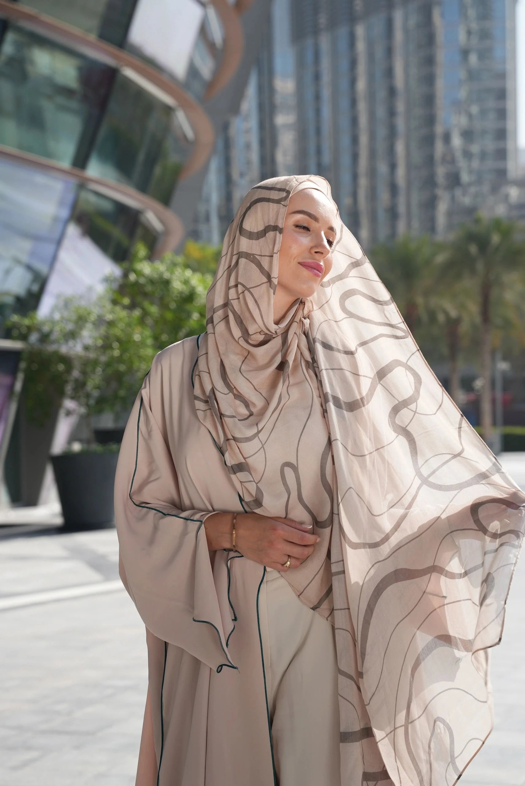 Printed Modal- Sand Sketch