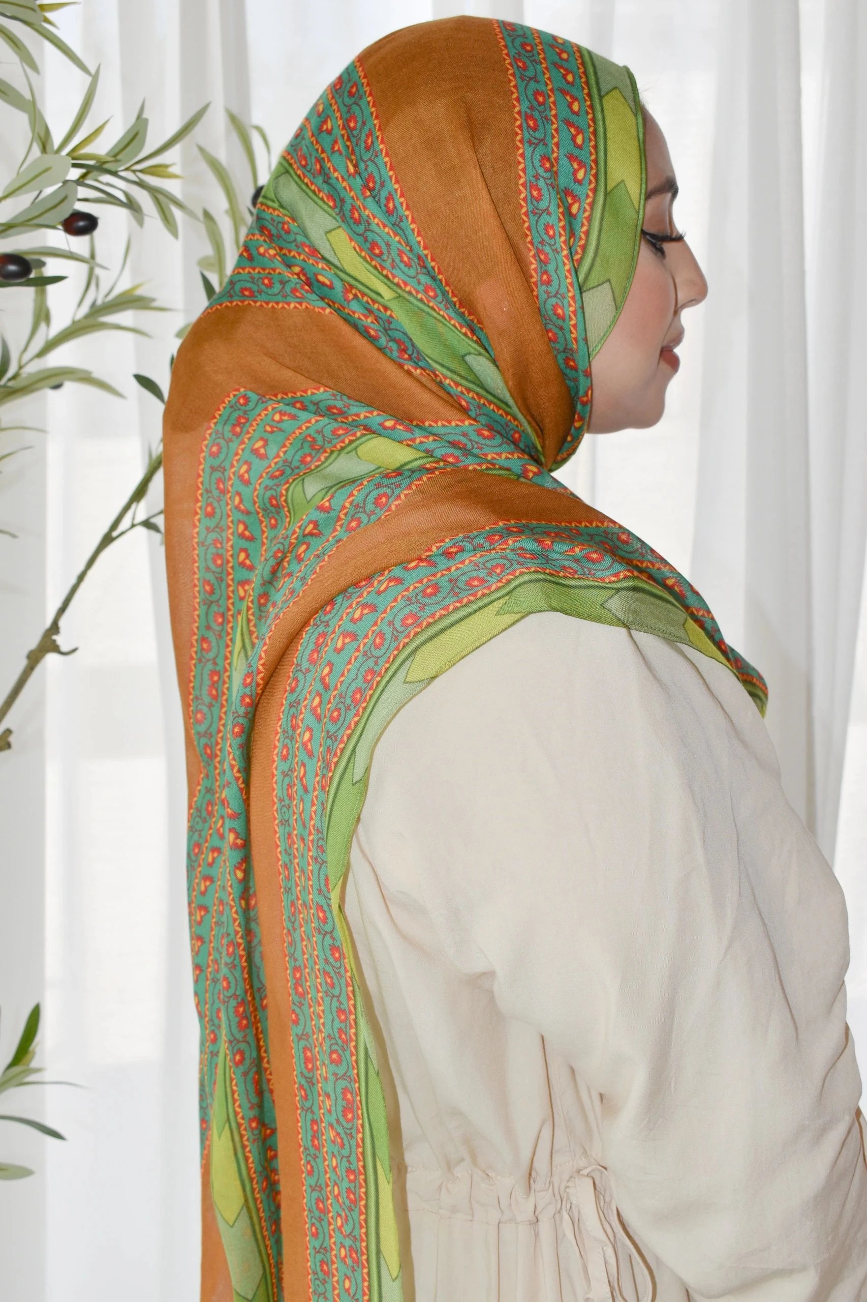 Printed Modal- Golden Stitch