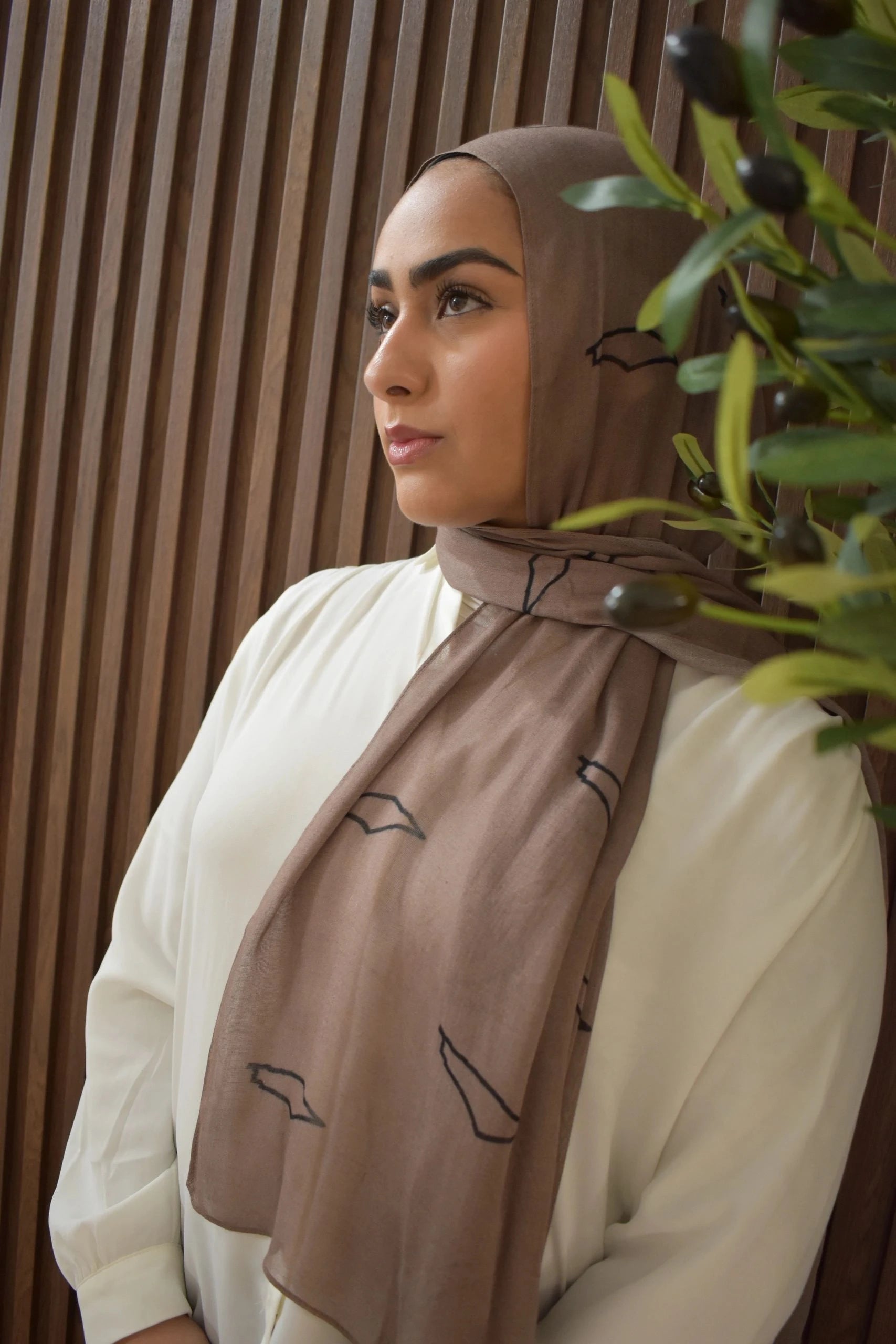 Printed Modal- Homeland Mocha