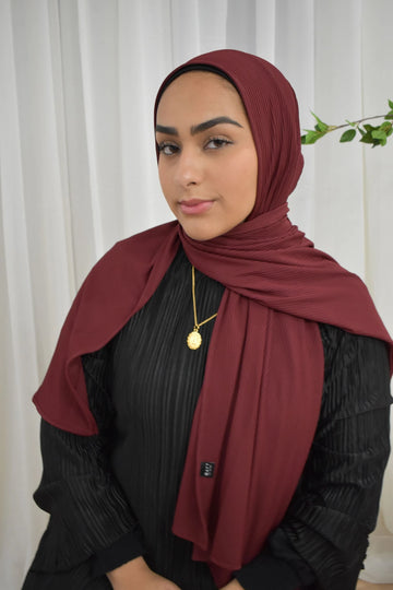 Ribbed Jersey- Burgundy