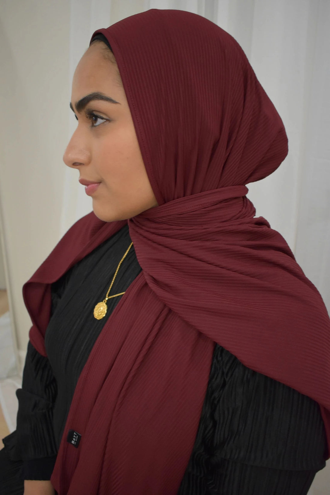Ribbed Jersey- Burgundy