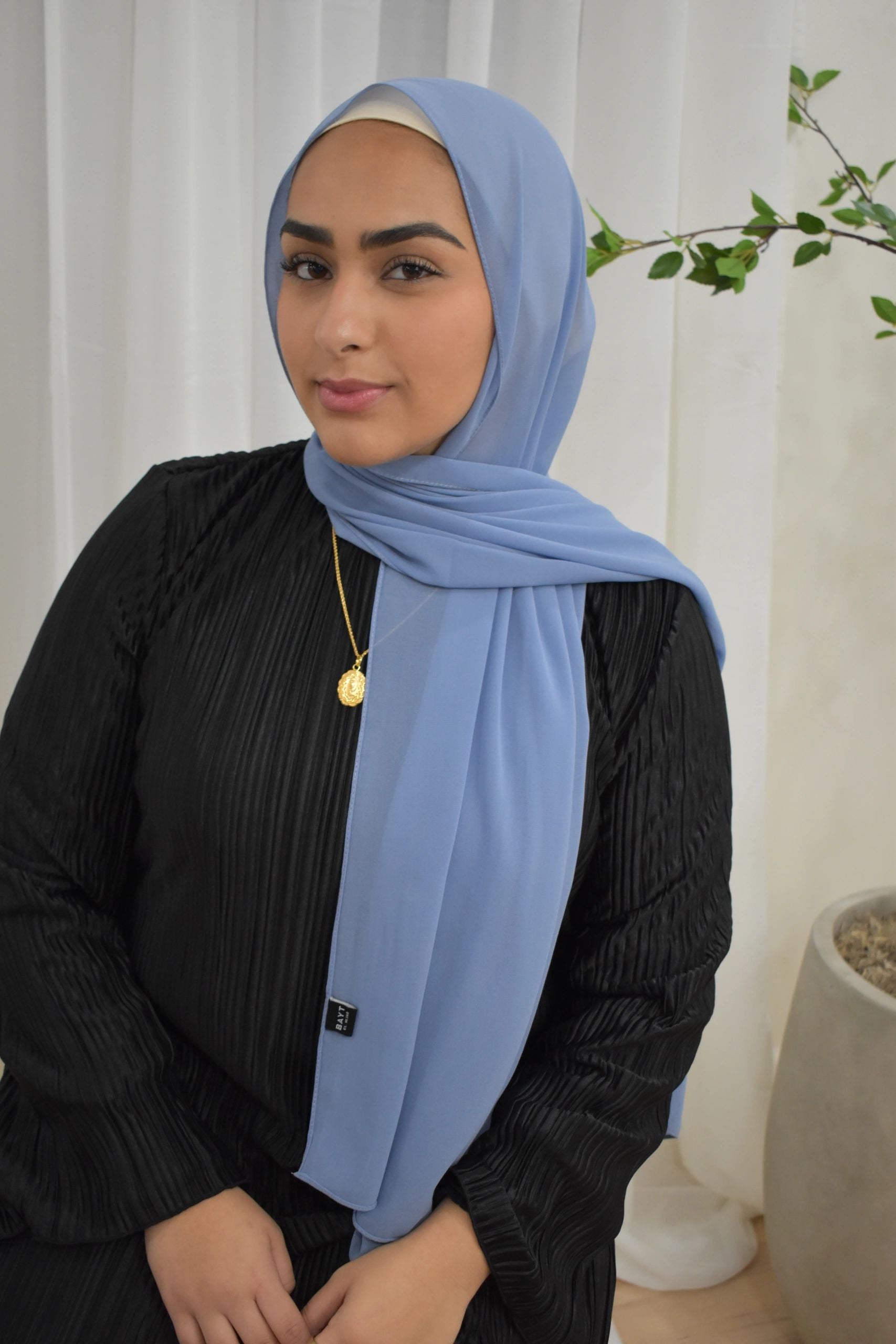 Essential Chiffon- Dusty Blue