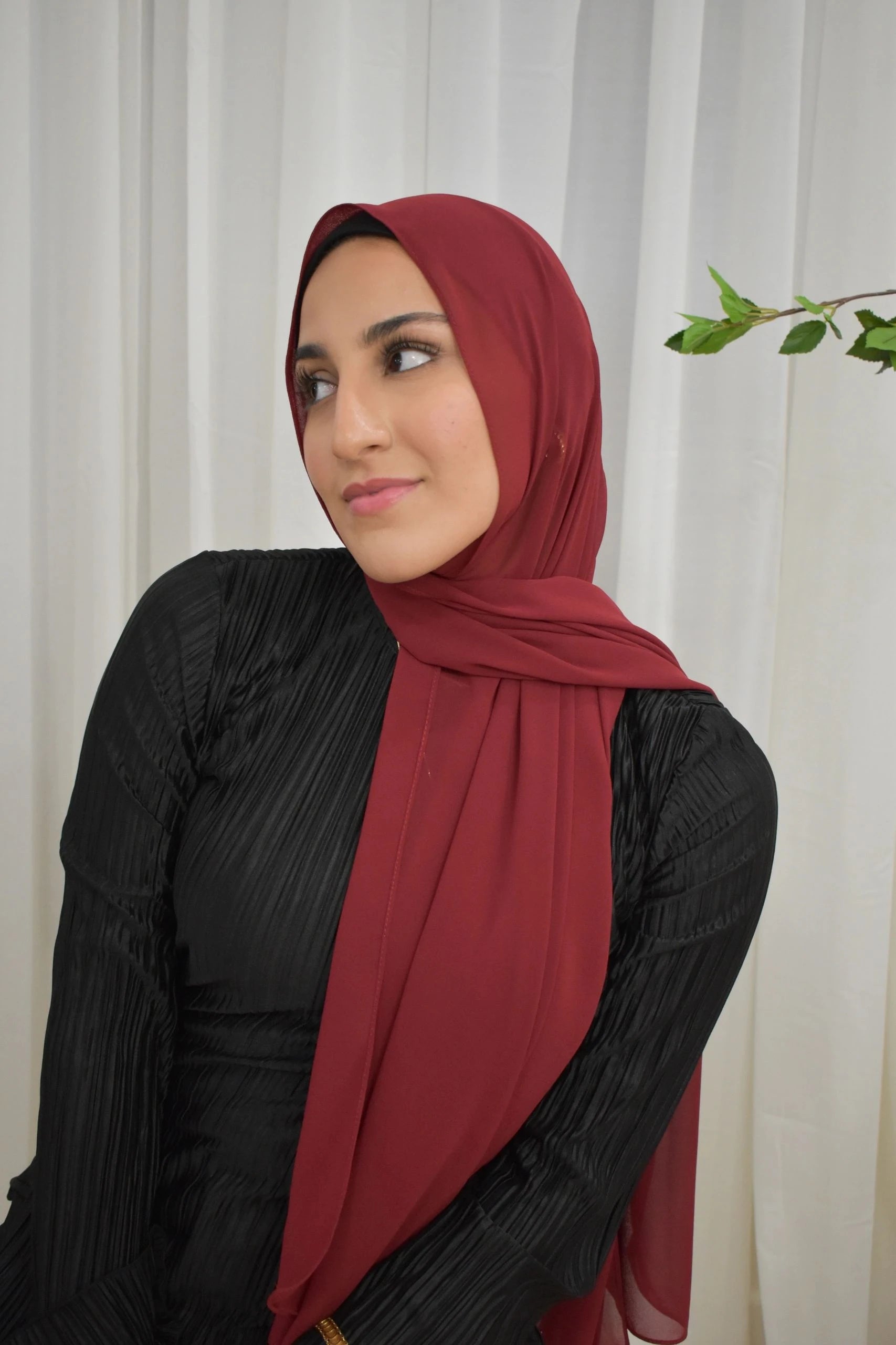 Essential Chiffon- Maroon