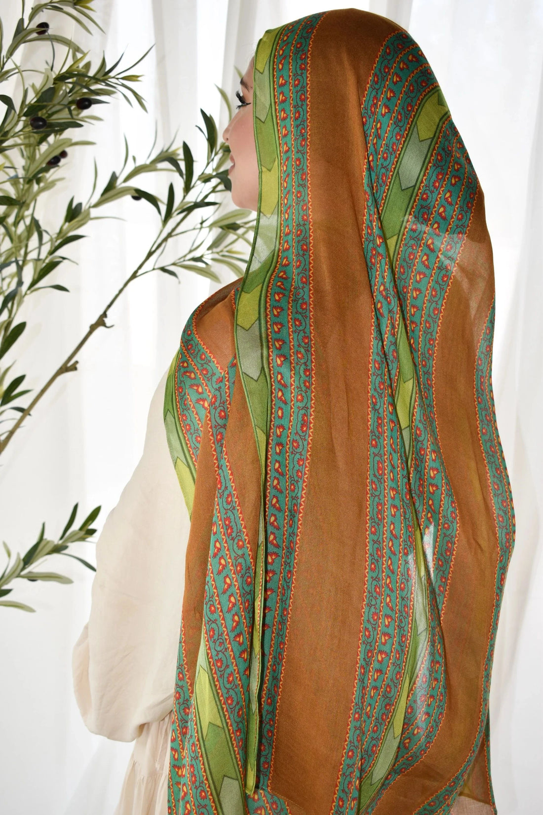 Printed Modal- Golden Stitch