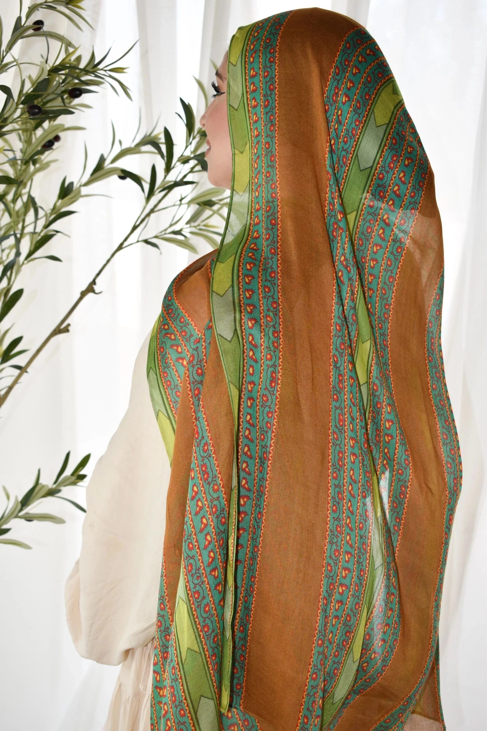 Printed Modal- Golden Stitch