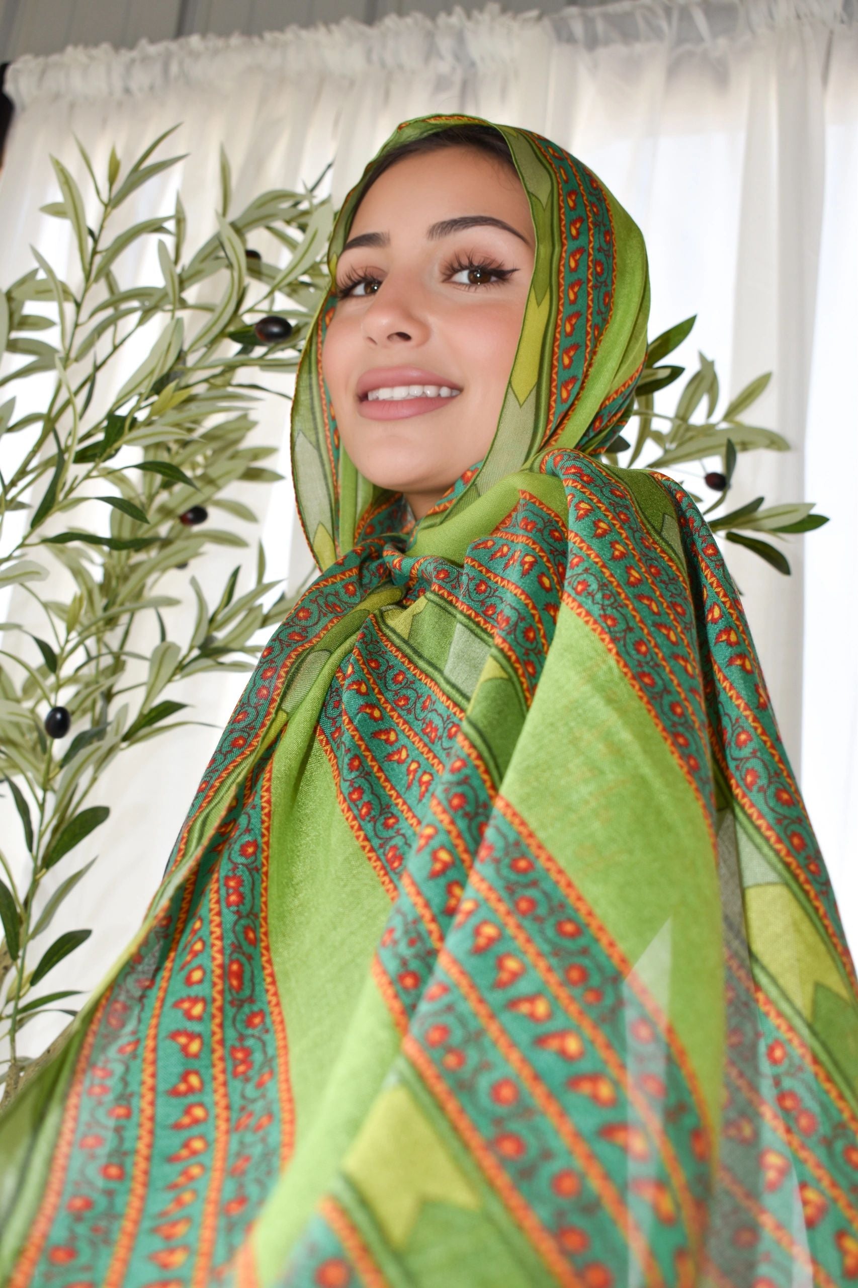 Printed Modal- Green Roots