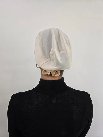 Mesh Tie Back Undercap- Beige
