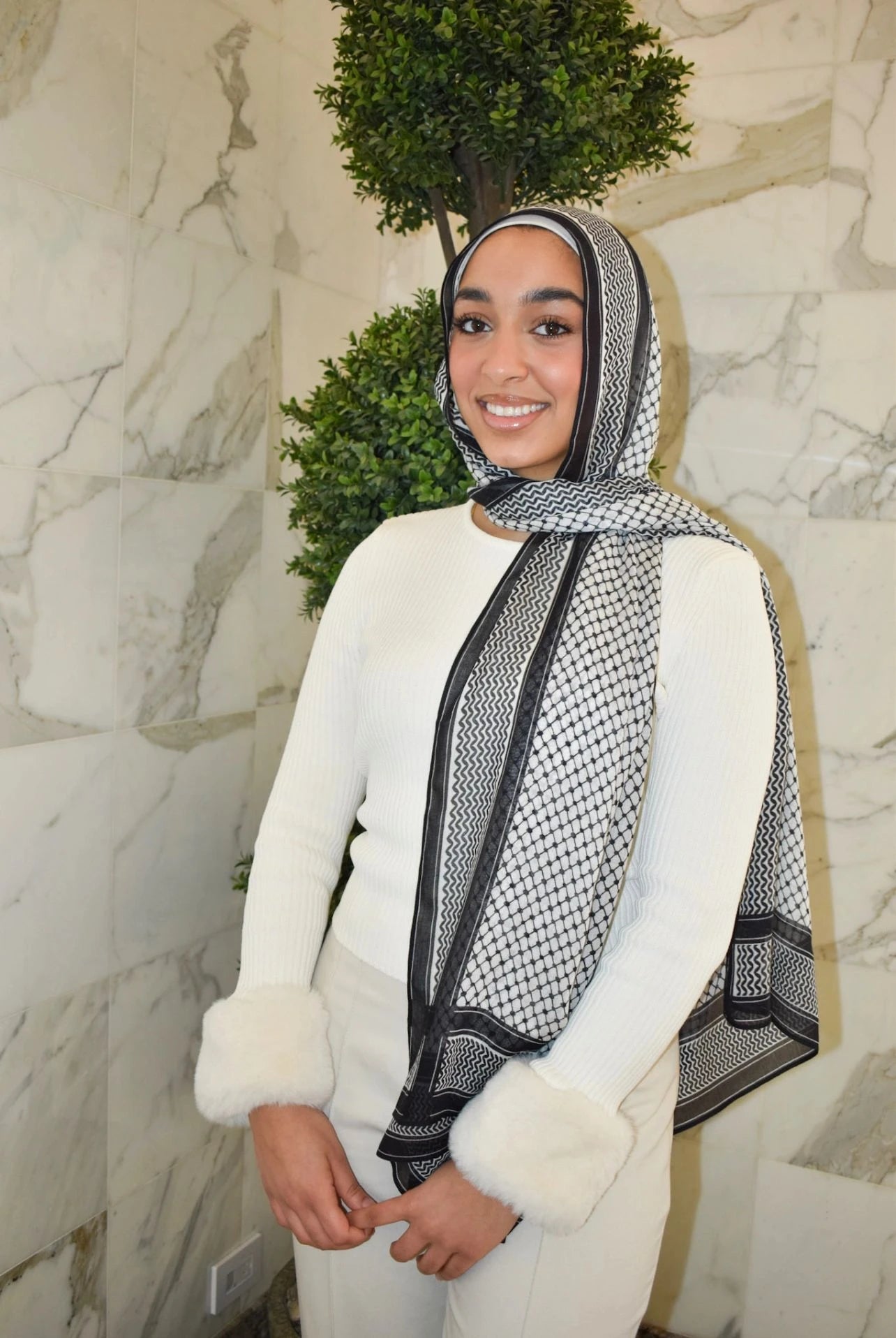 Printed Modal- Classic Kufiyyah