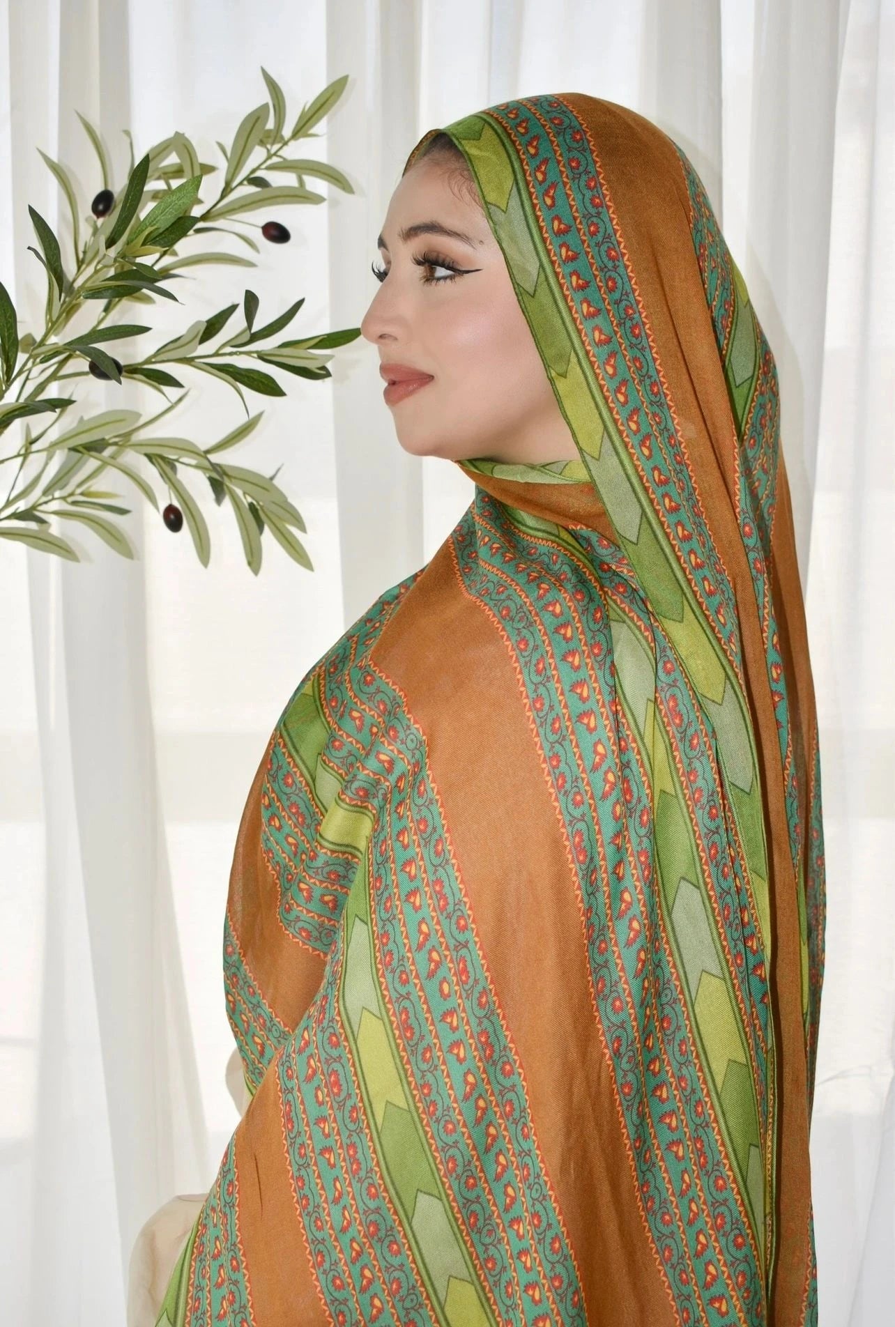 Printed Modal- Golden Stitch