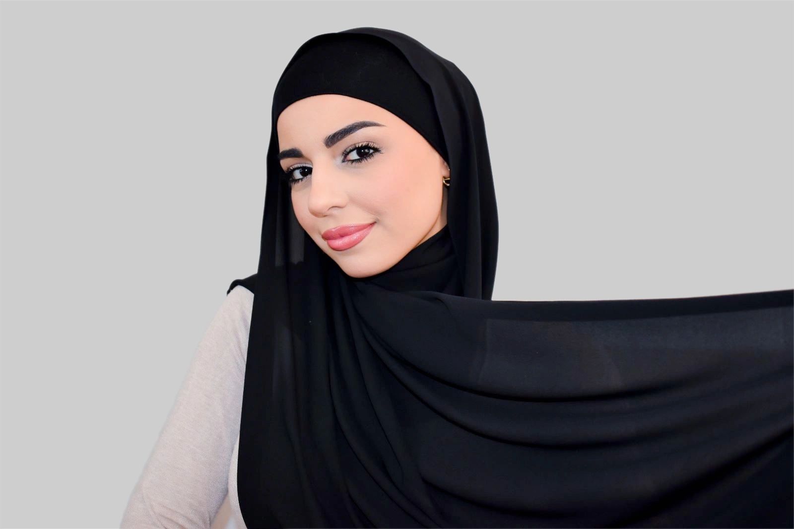 Premium Luxury Chiffon- Black