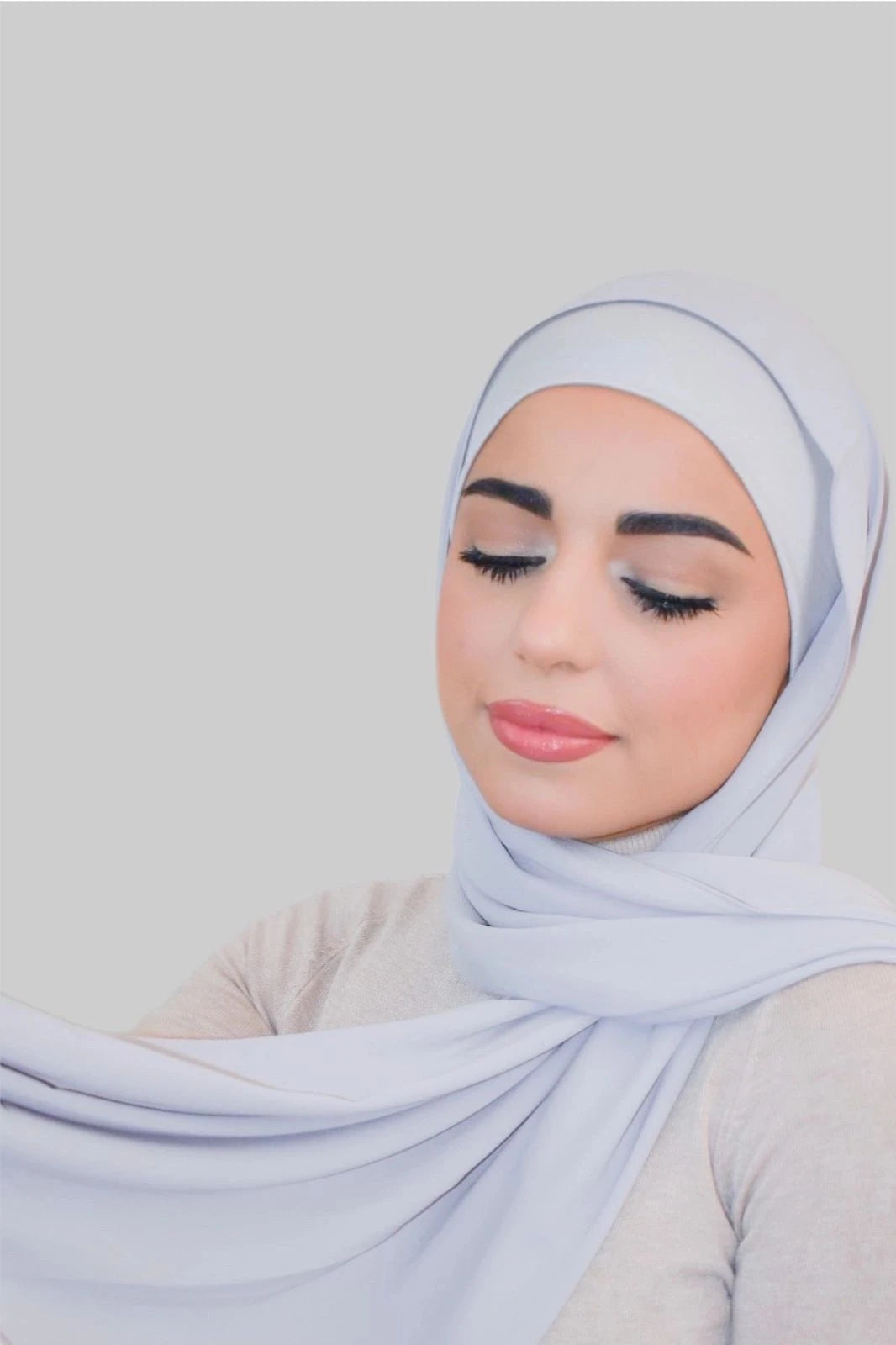 Premium Luxury Chiffon- Light Grey
