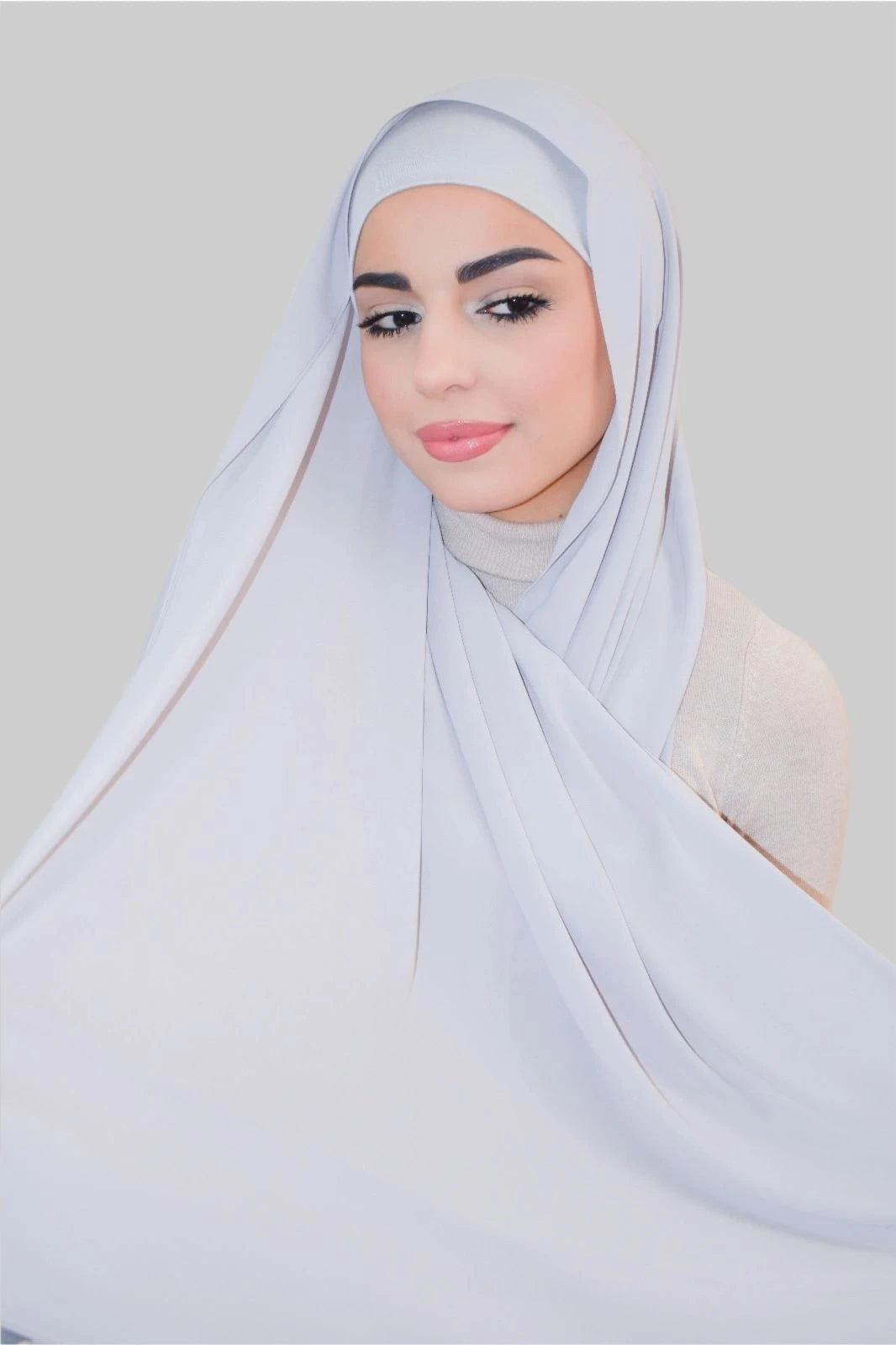 Premium Luxury Chiffon- Light Grey