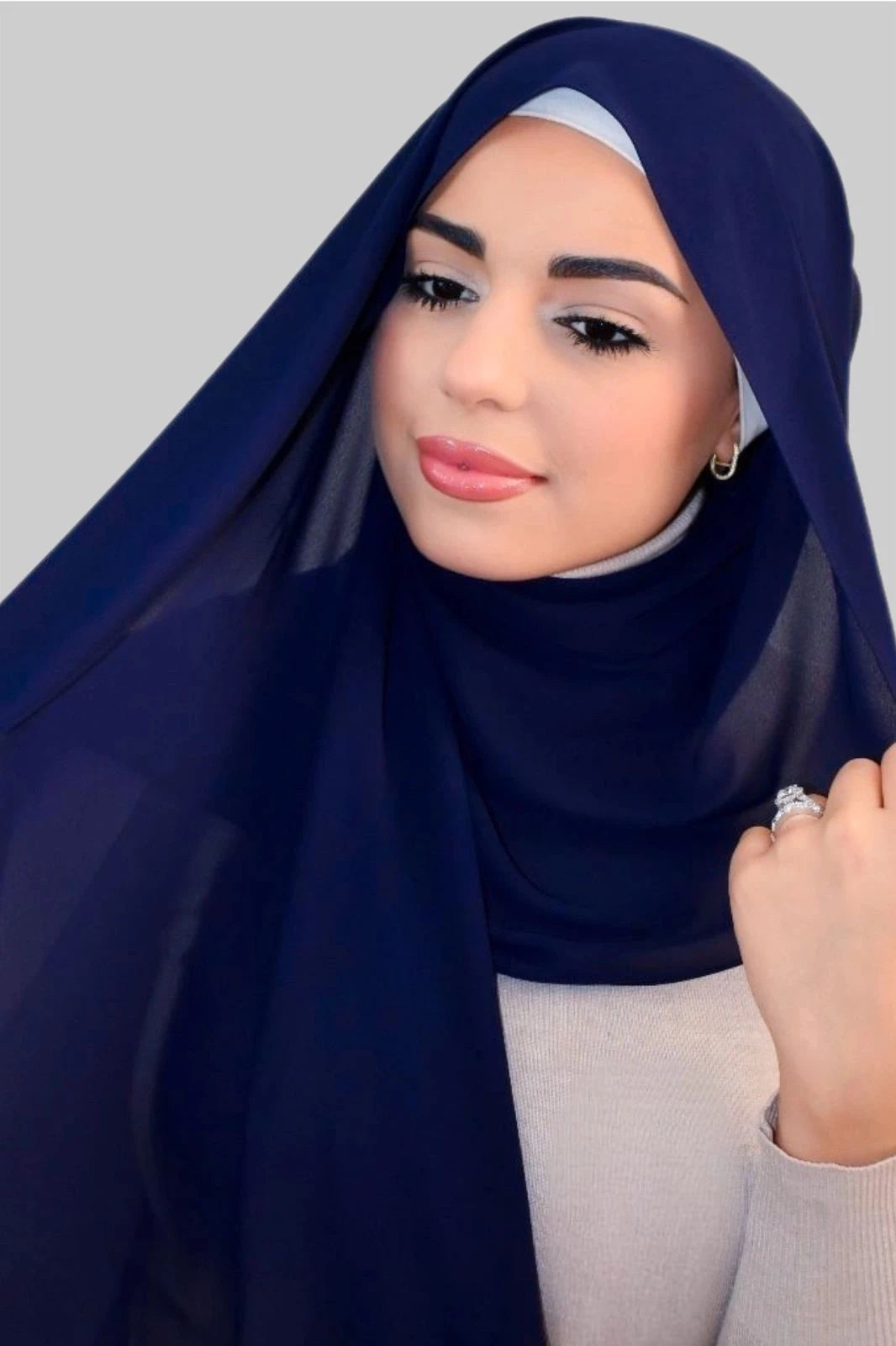 Premium Luxury Chiffon- Navy