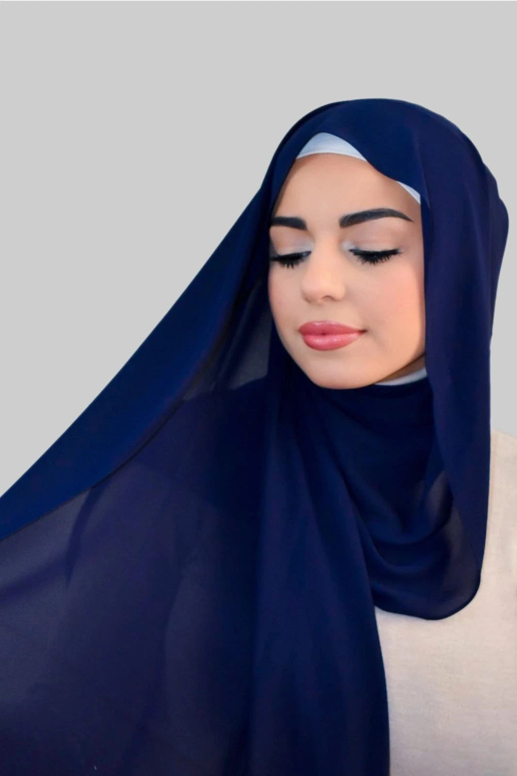 Premium Luxury Chiffon- Navy
