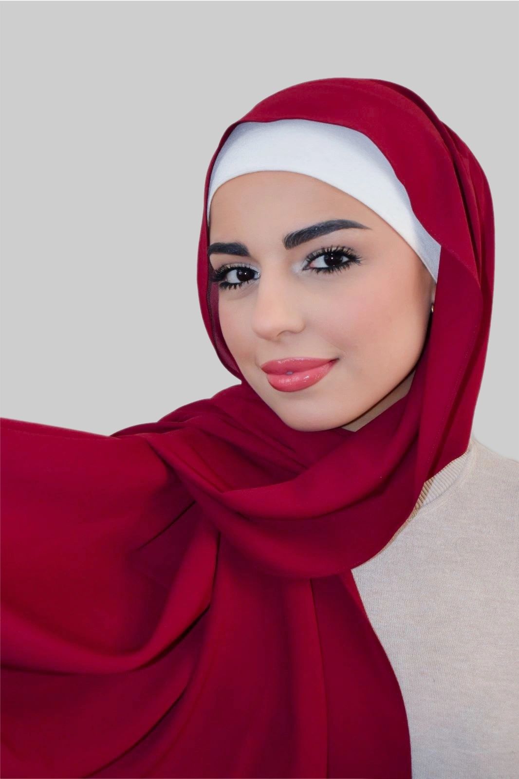 Premium Luxury Chiffon- Maroon