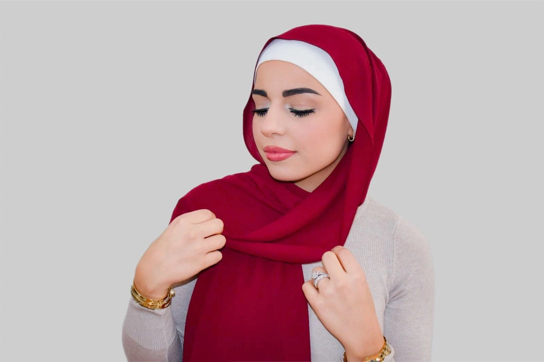 Premium Luxury Chiffon- Maroon