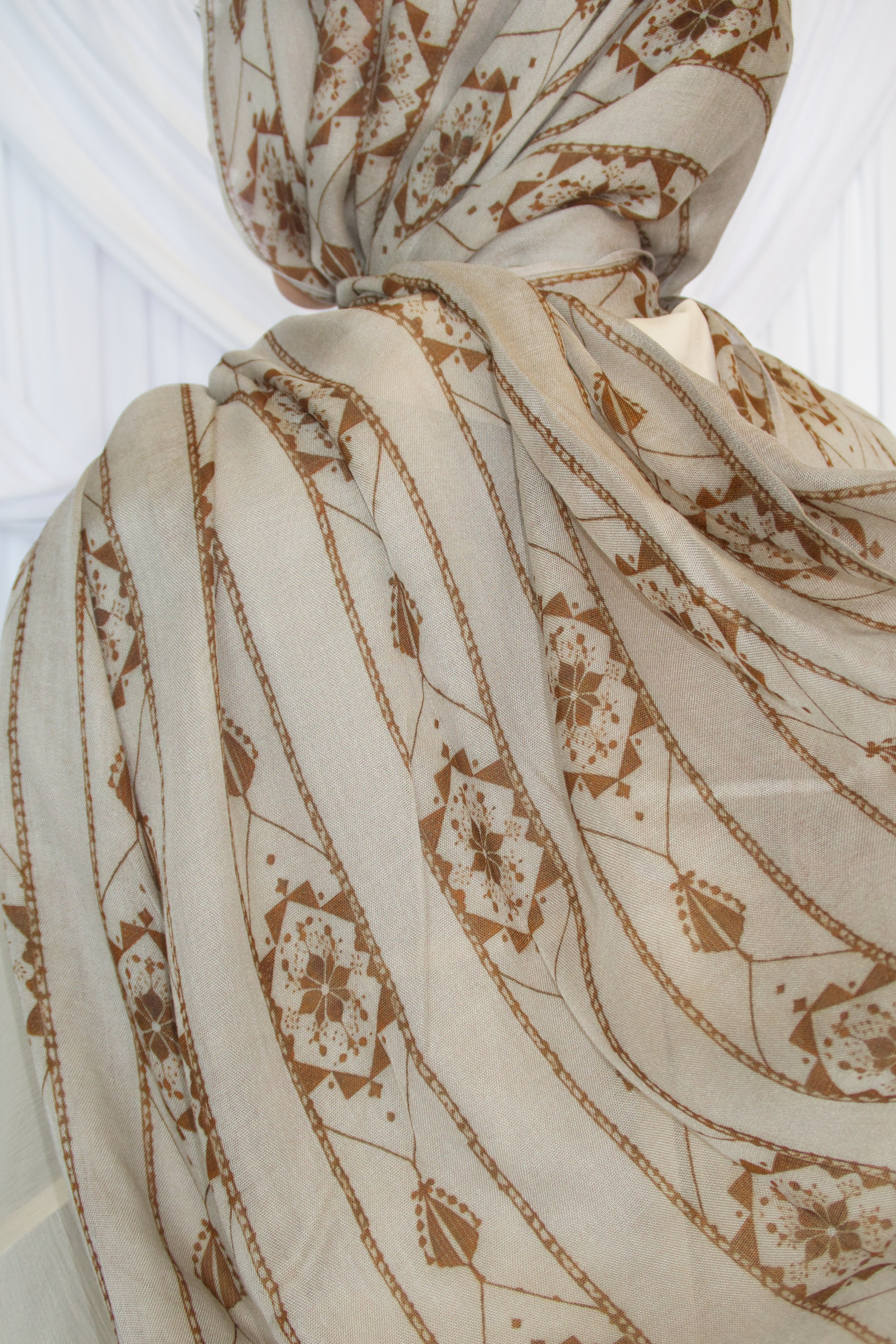Printed Modal- Almond Tatreez