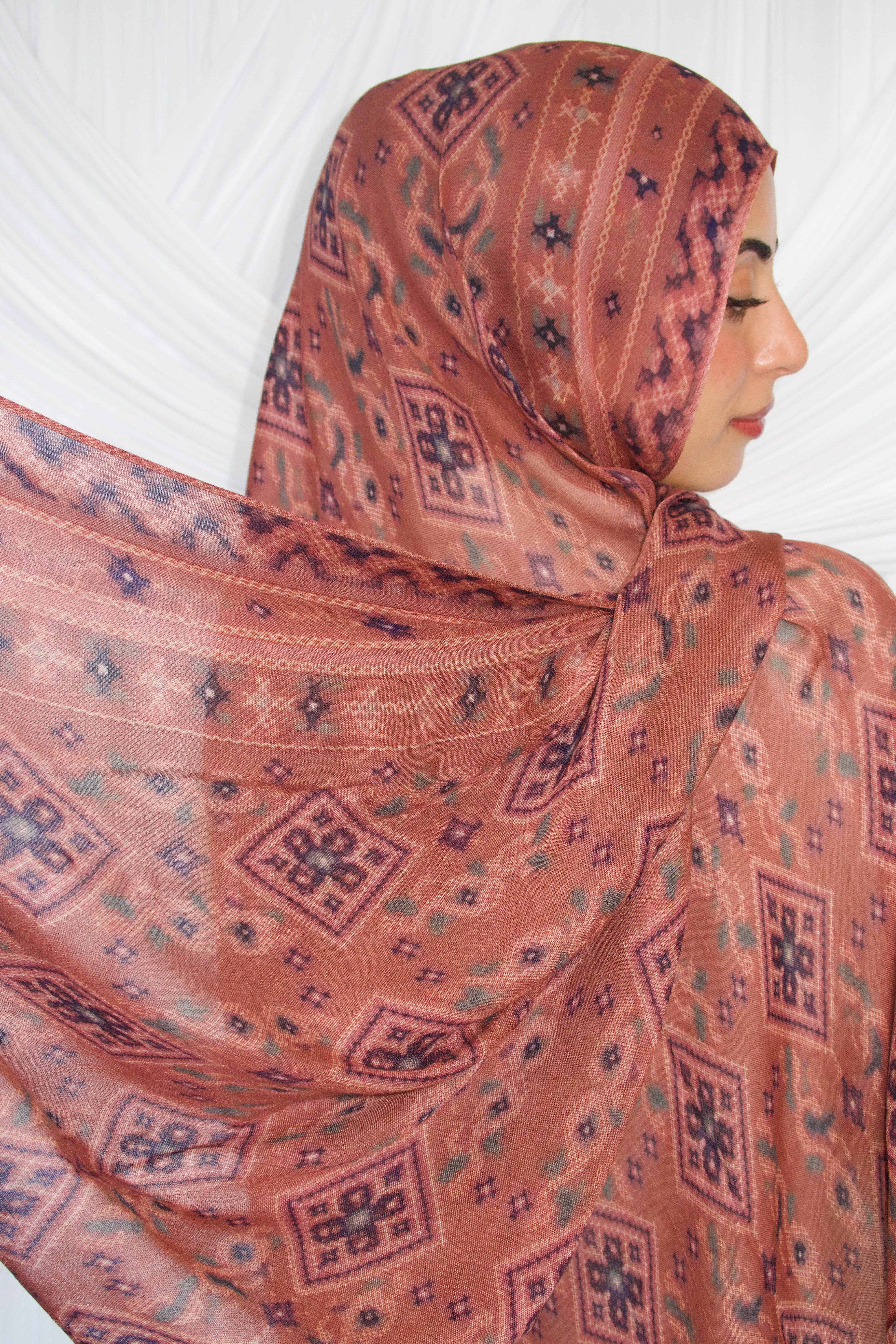 Printed Modal- Rosewood Tatreez