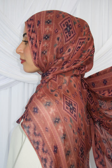 Printed Modal- Rosewood Tatreez
