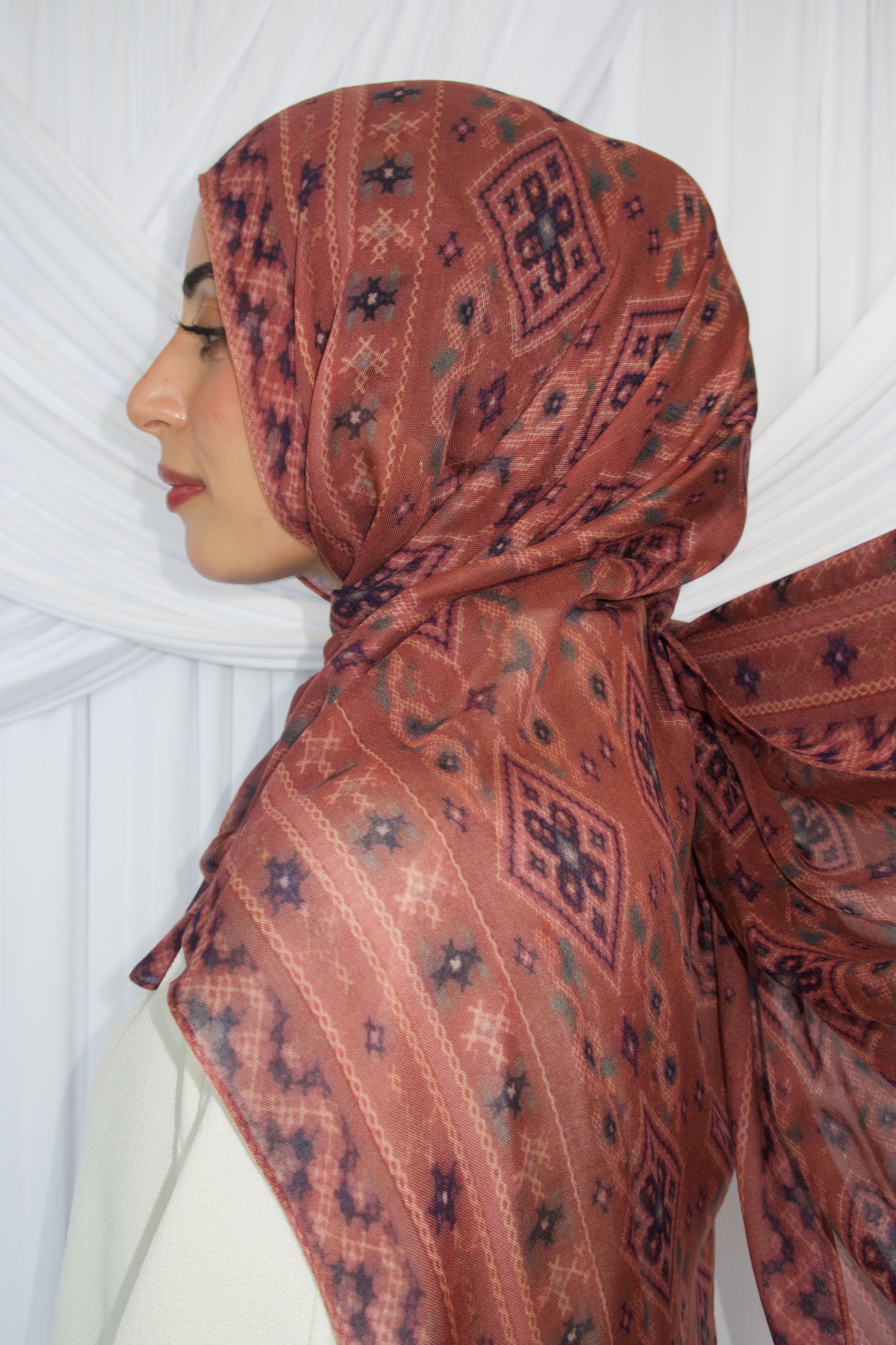 Printed Modal- Rosewood Tatreez