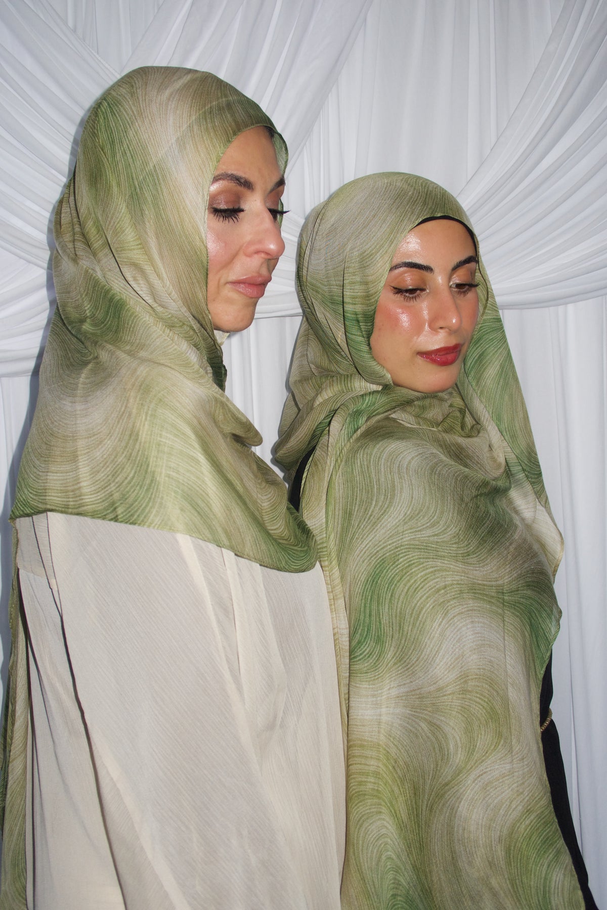 Printed Modal- Pistachio Swirl