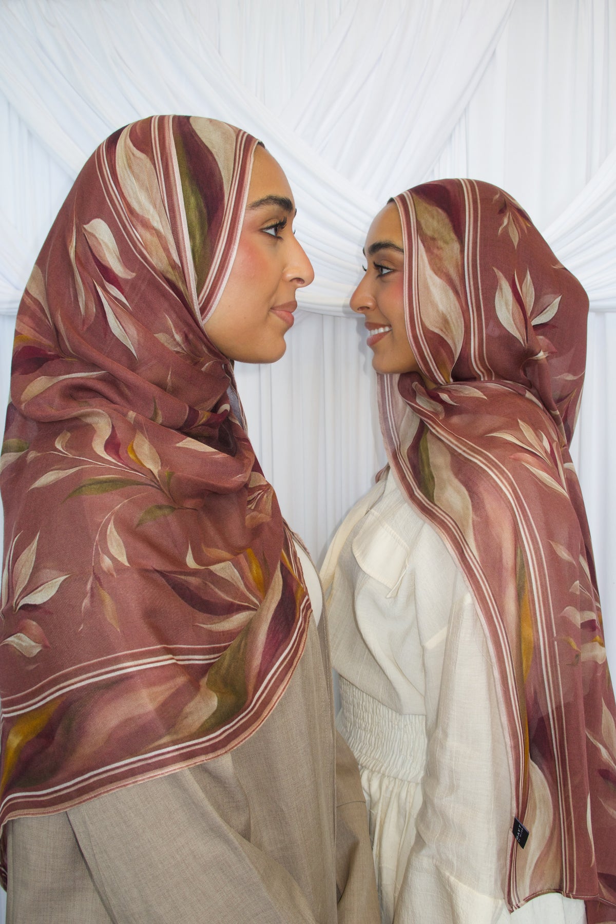 Printed Modal- Autumn Rosa