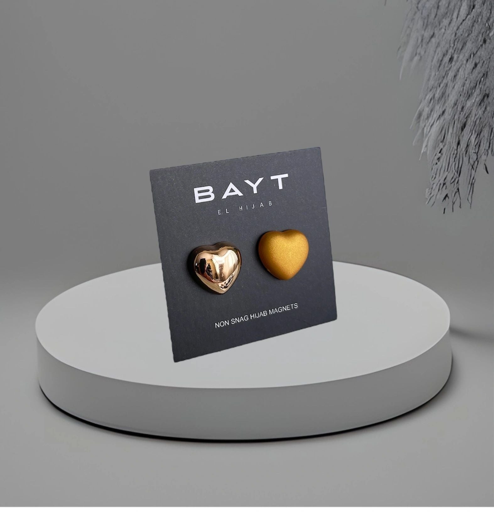 Heart Non Snag Magnets- Gold