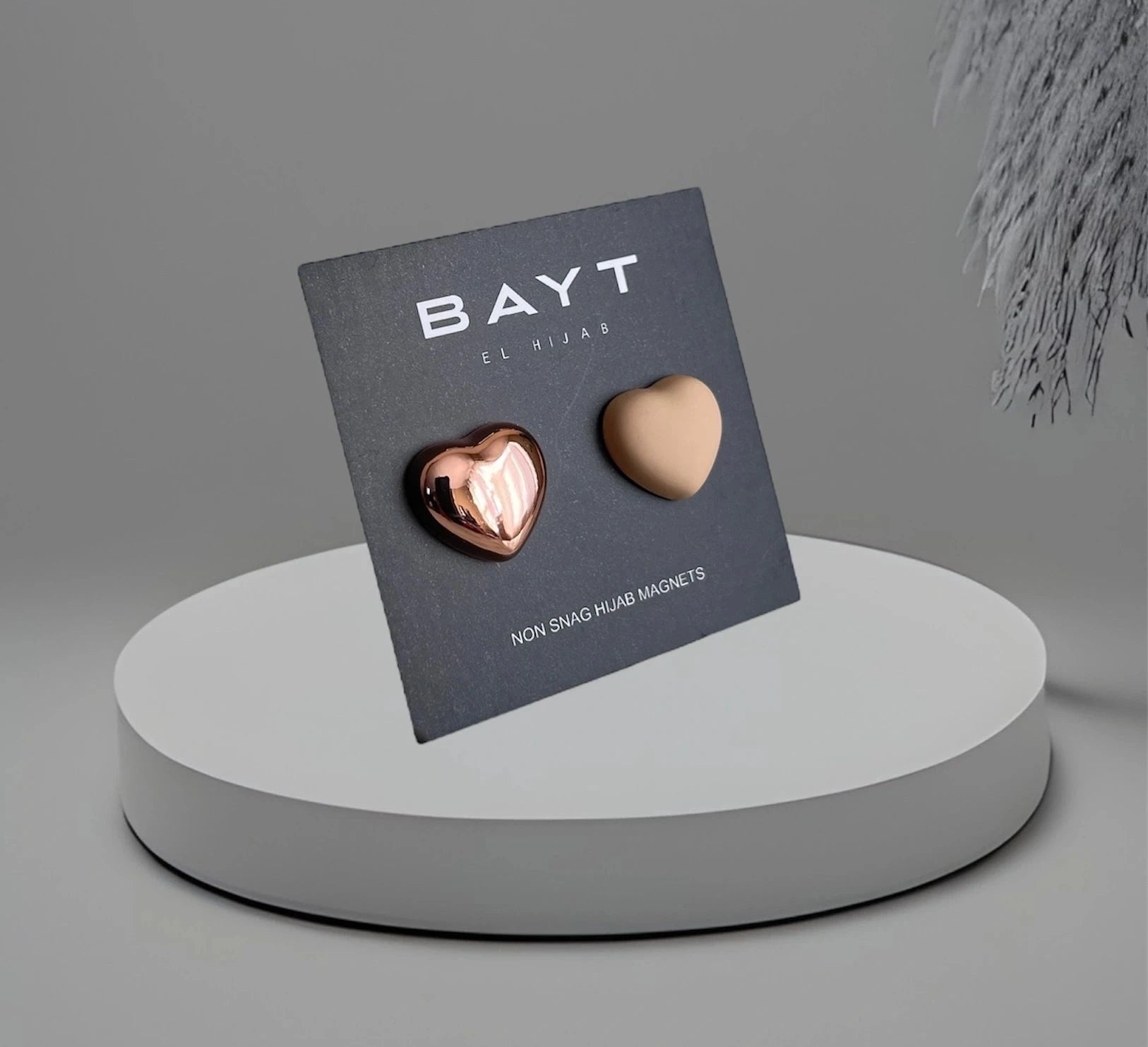 Heart Non Snag Magnets- Rose Gold