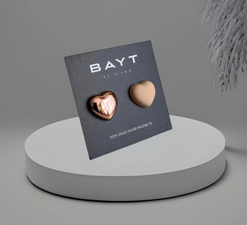 Heart Non Snag Magnets- Rose Gold