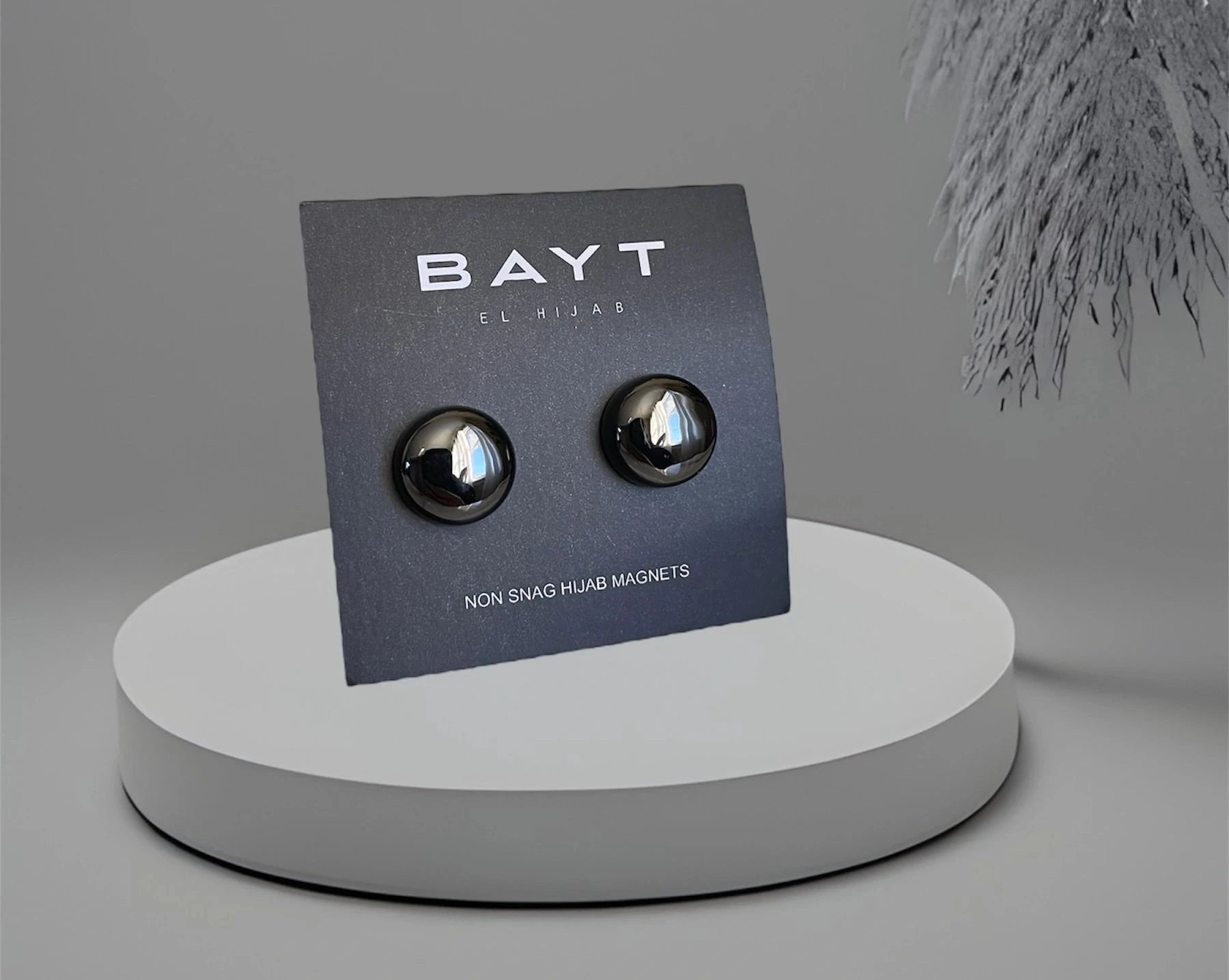 Non Snag Magnets- Metallic Charcoal