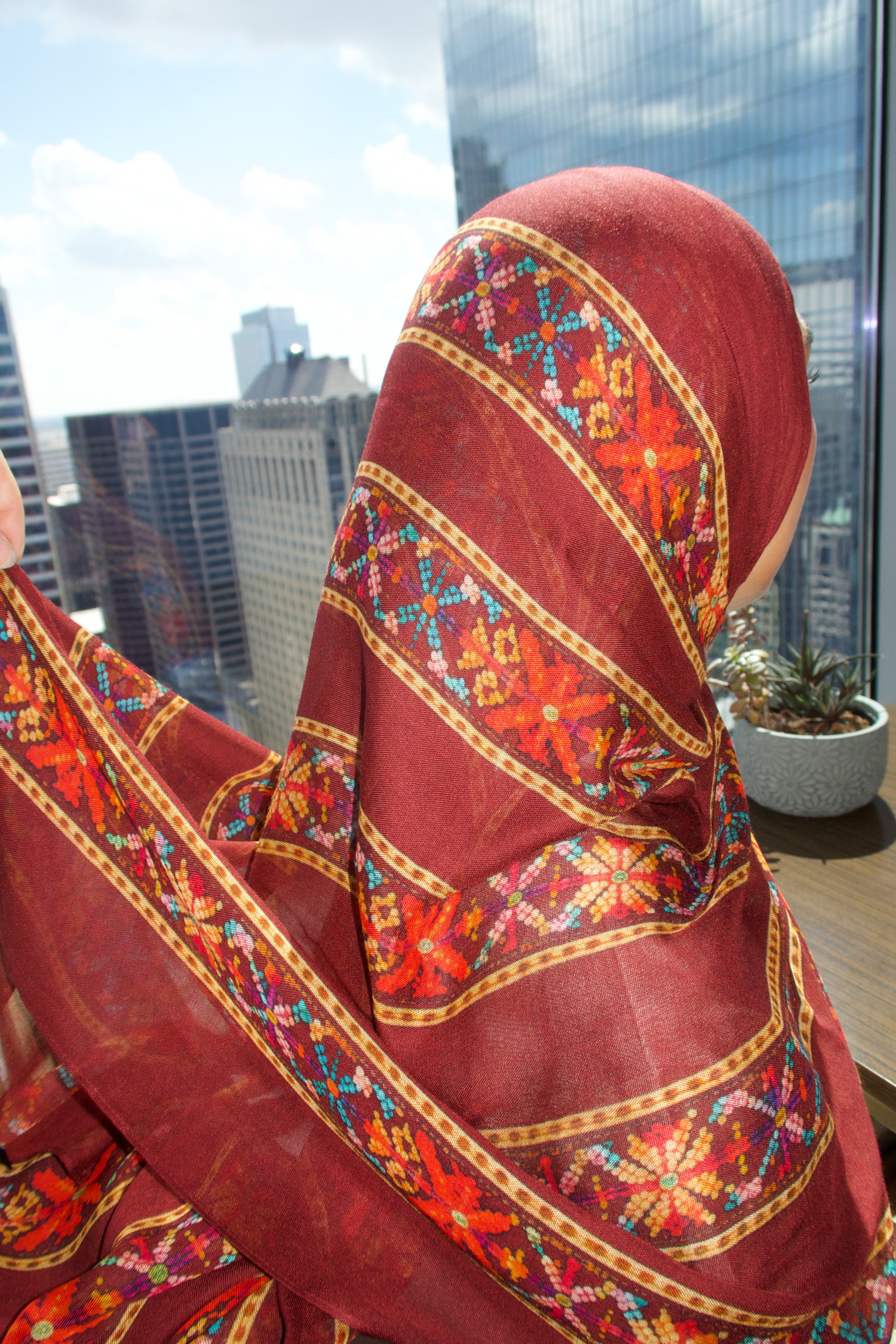 Printed Modal- Maroon Heritage
