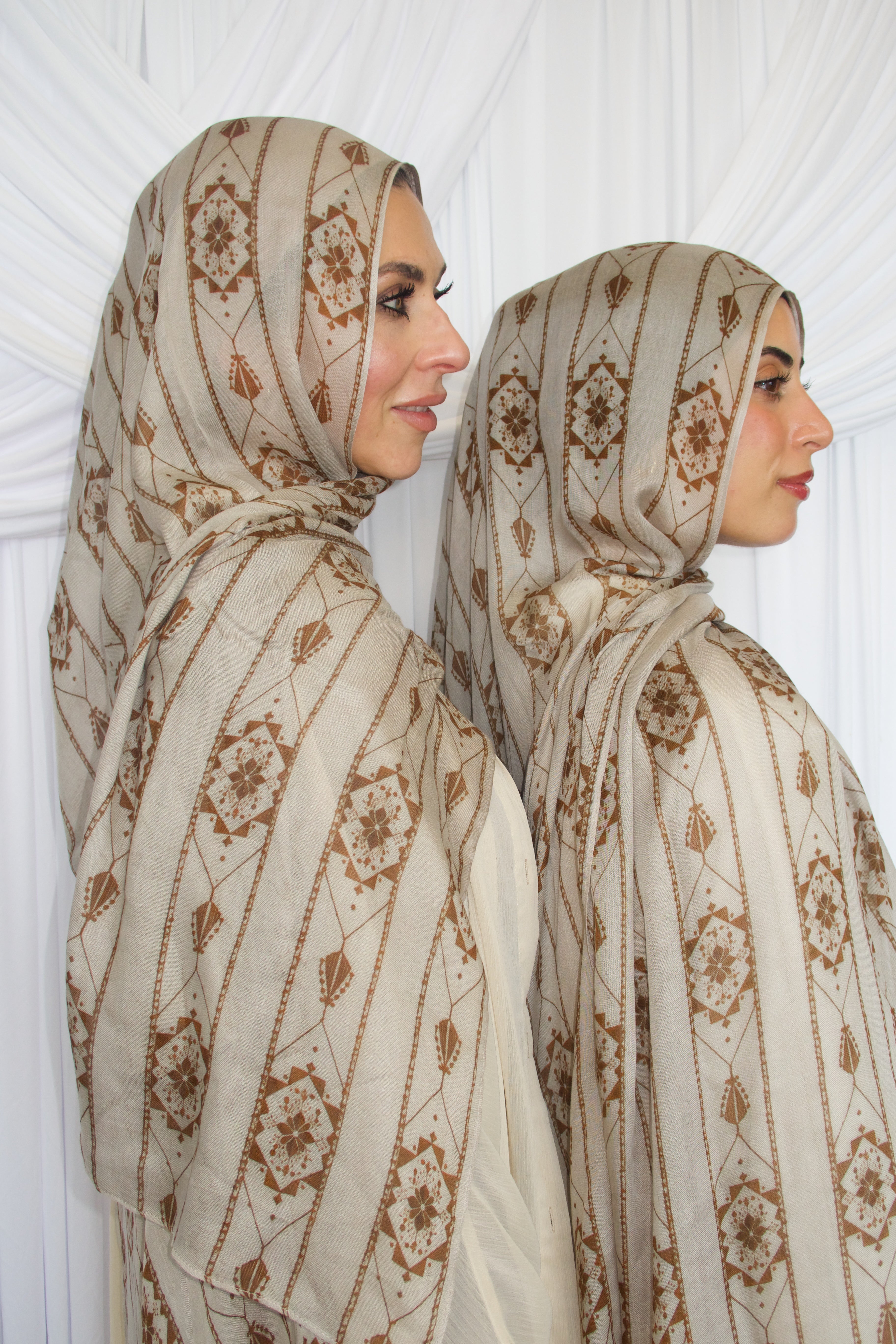 Printed Modal- Almond Tatreez