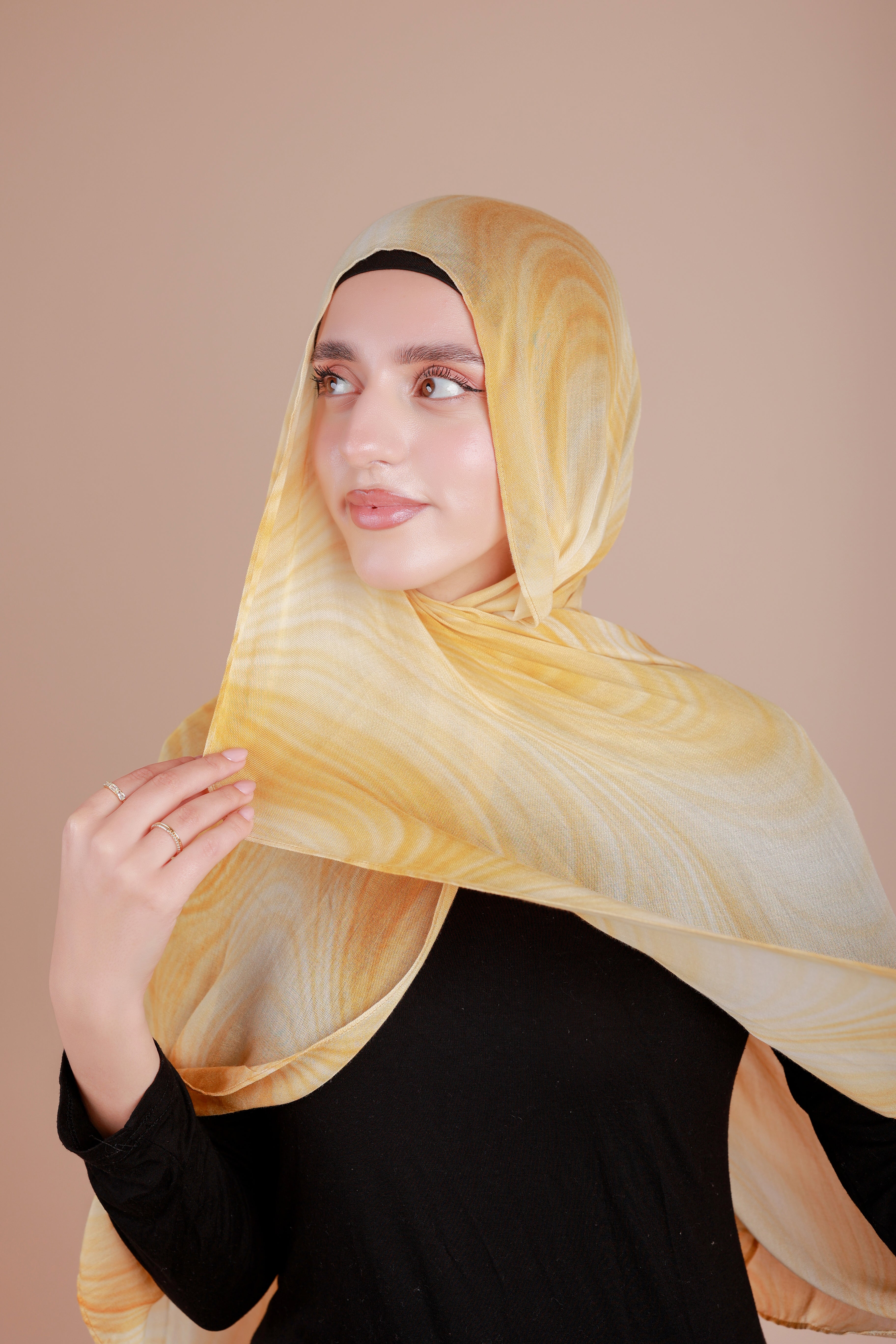 Printed Modal- Buttercream Waves